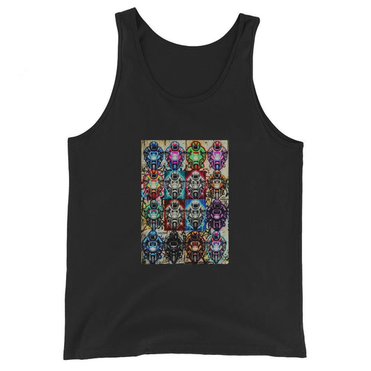 Arcade Rhythm Grid Vest Black - str8 off the streets of Muthaphukkin Radford - Hip-Hop Biker Gear - exclusive designs by SoloMCs.com