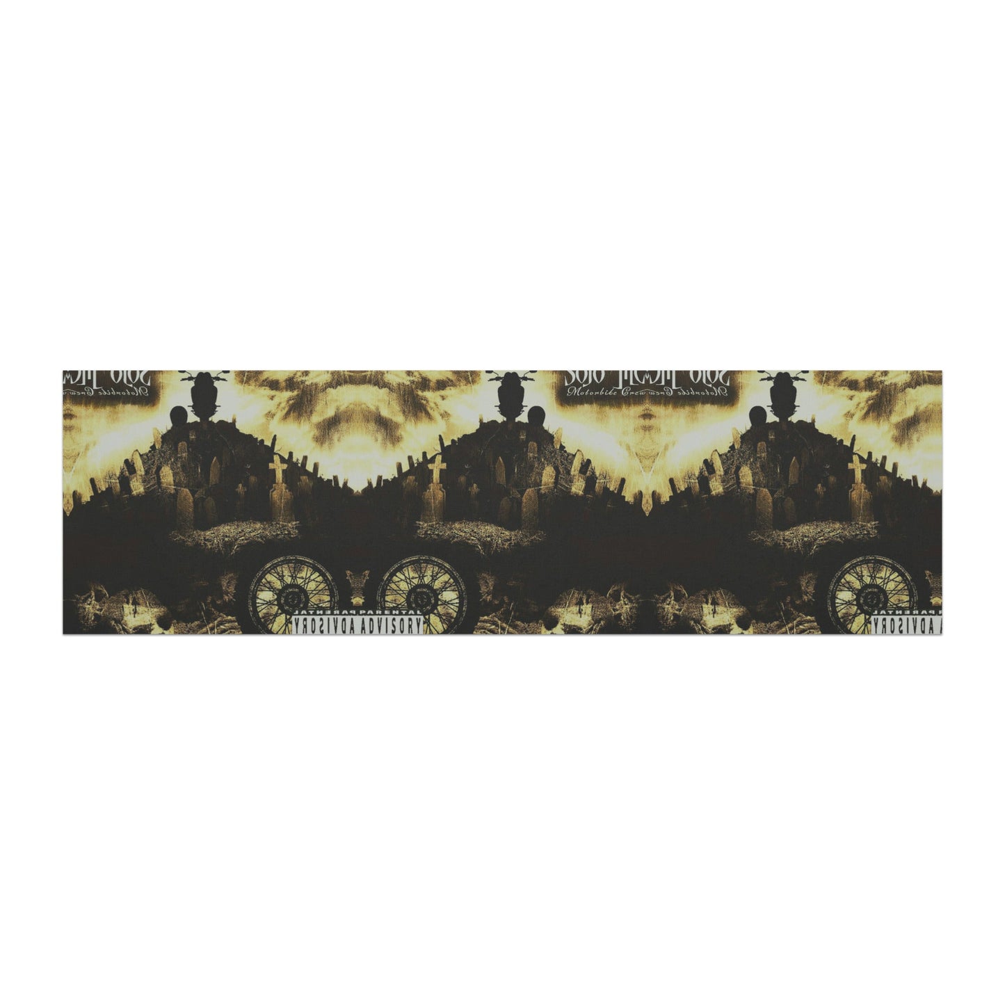 Black Funday Car magnets 10″×3″ - str8 off the streets of Muthaphukkin Radford - Hip-Hop Biker Gear - exclusive designs by SoloMCs.com
