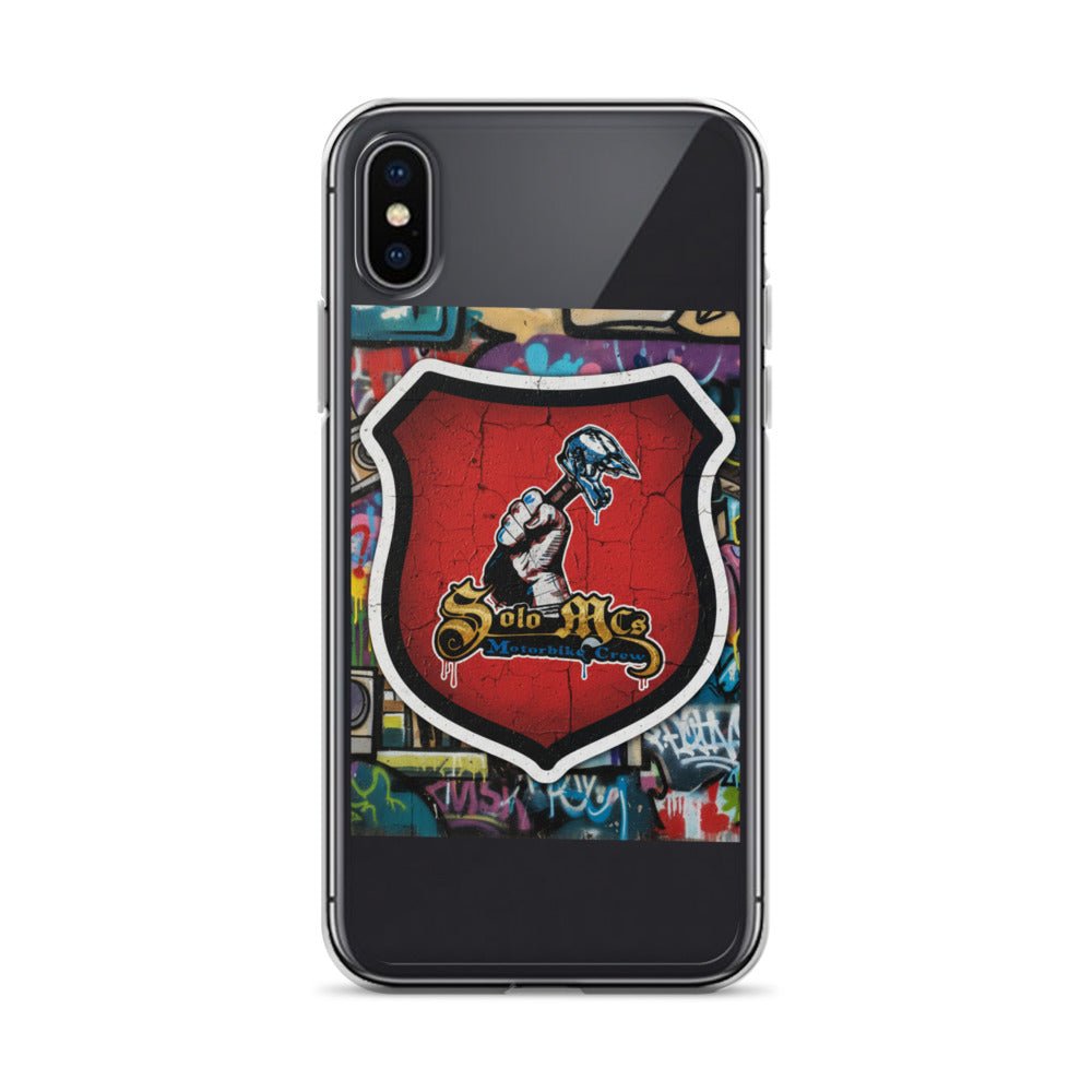SM002 iPhone® case iPhone X XS - str8 off the streets of Muthaphukkin Radford - Hip-Hop Biker Gear - exclusive designs by SoloMCs.com
