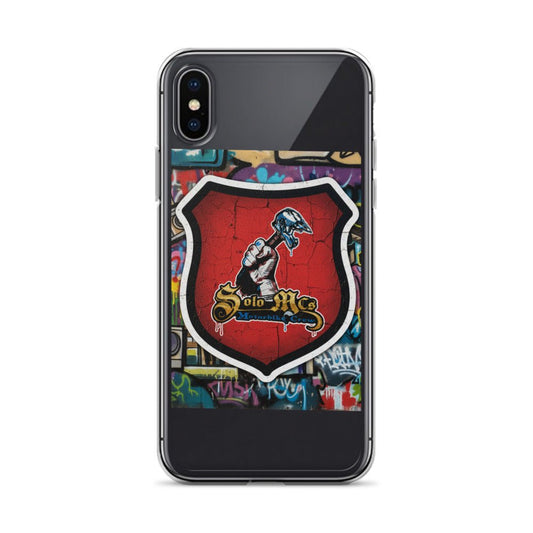 SM002 iPhone® case iPhone X XS - str8 off the streets of Muthaphukkin Radford - Hip-Hop Biker Gear - exclusive designs by SoloMCs.com