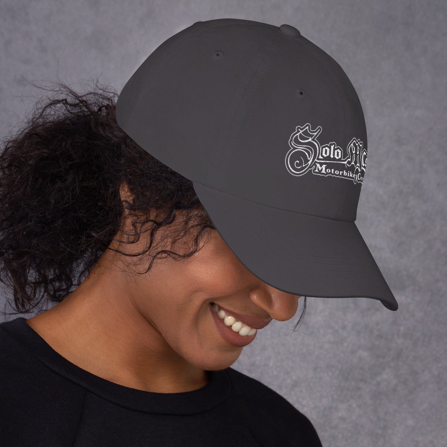 Solo MCs hat Embroidered gothic logo - Solo MCs Hip - Hop Motorbike Crew