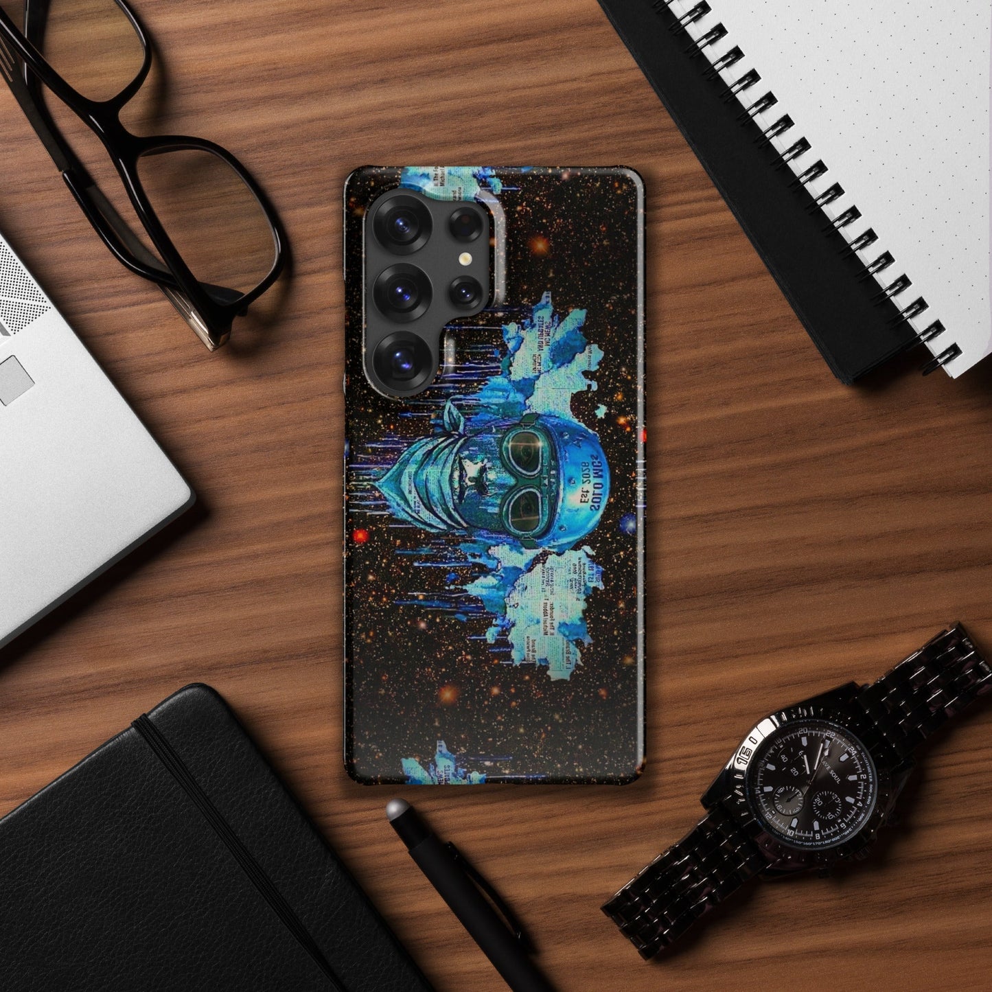 Spaced Out Snap case - Samsung® Samsung Galaxy S25 Ultra - str8 off the streets of Muthaphukkin Radford - Hip-Hop Biker Gear - exclusive designs by SoloMCs.com