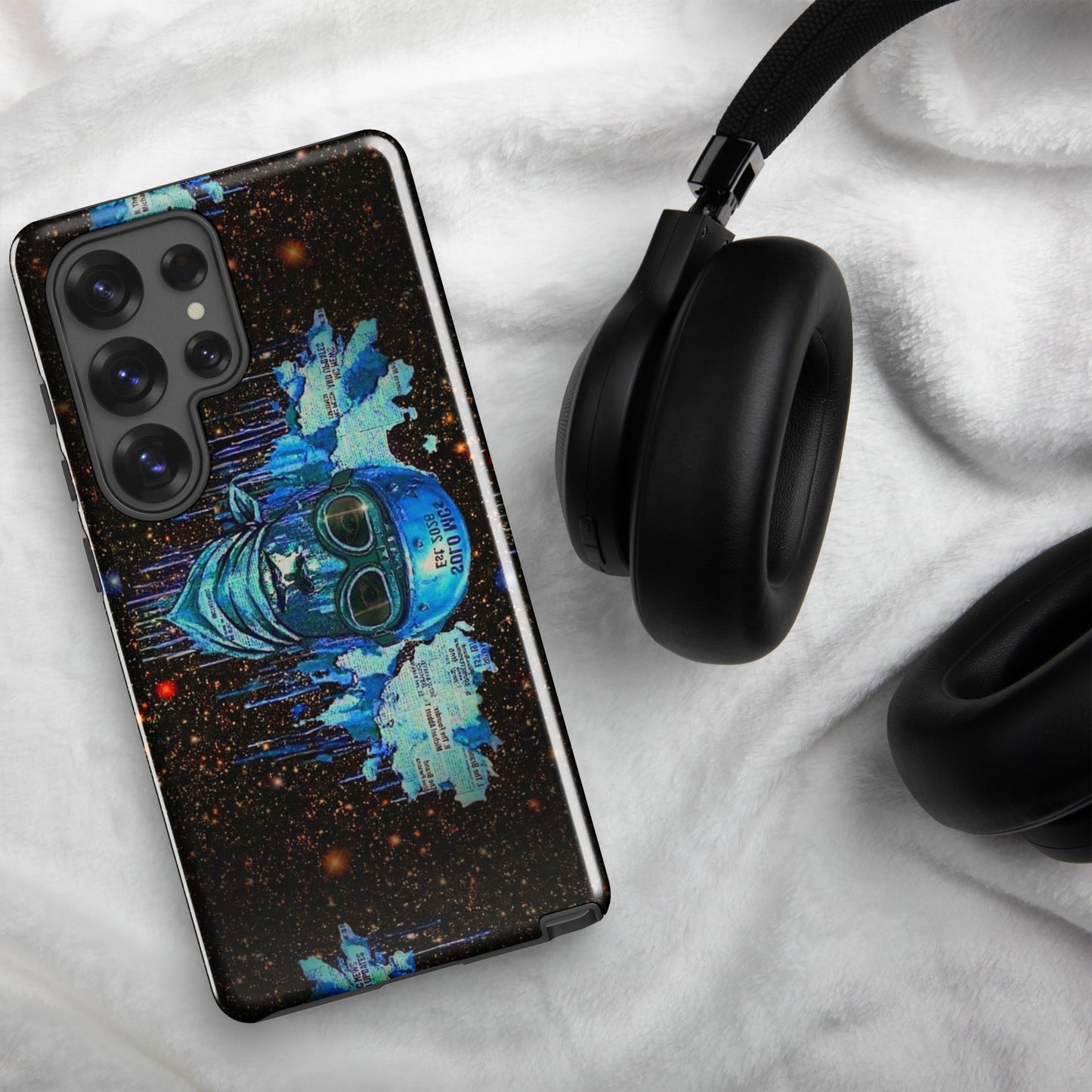 Spaced Out Tough Case for Samsung® Samsung Galaxy S25 Ultra - str8 off the streets of Muthaphukkin Radford - Hip-Hop Biker Gear - exclusive designs by SoloMCs.com