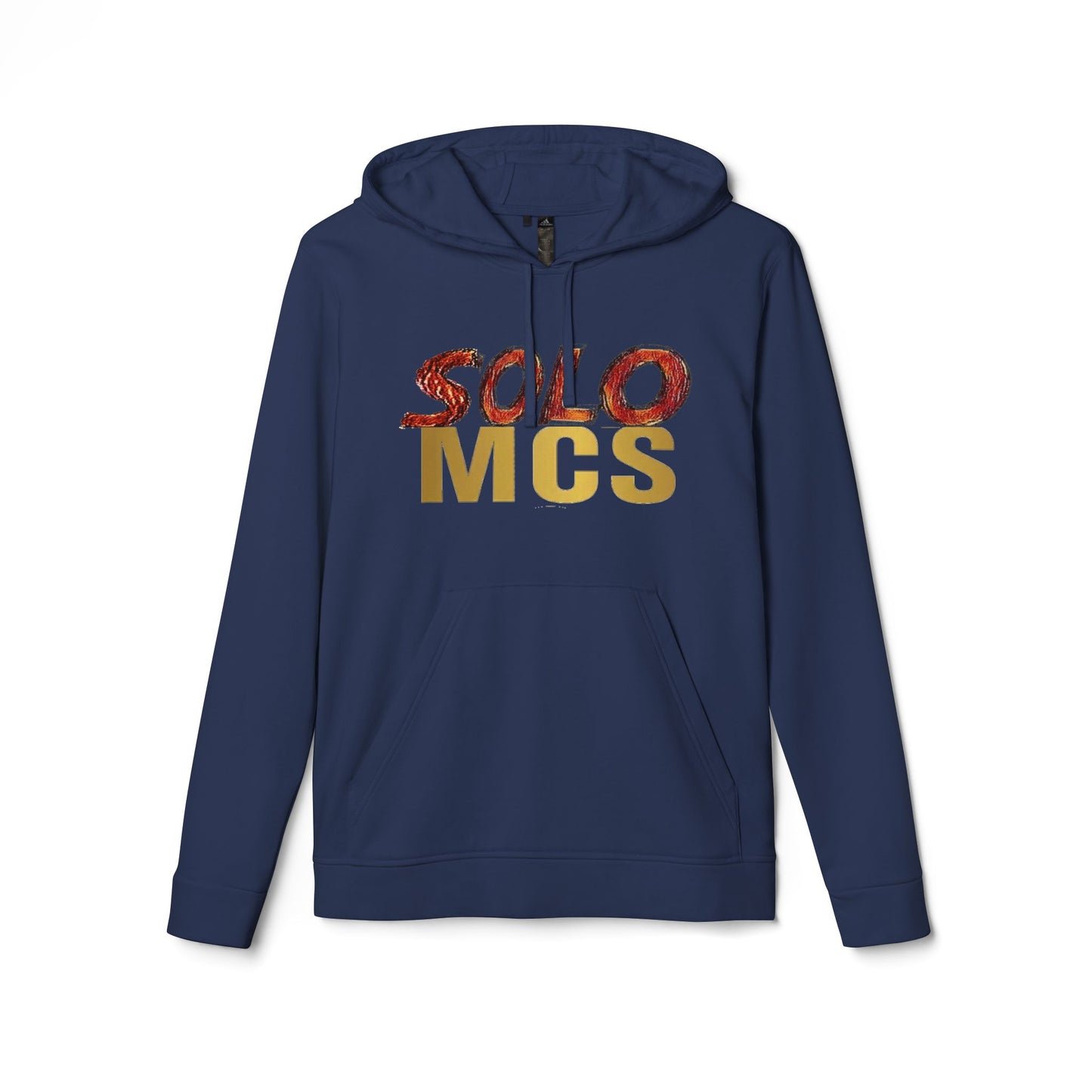 Collab Studio - Solo MCs \ adidas Fleece Hoodie Collegiate Navy - str8 off the streets of Muthaphukkin Radford - Hip-Hop Biker Gear - exclusive designs by SoloMCs.com