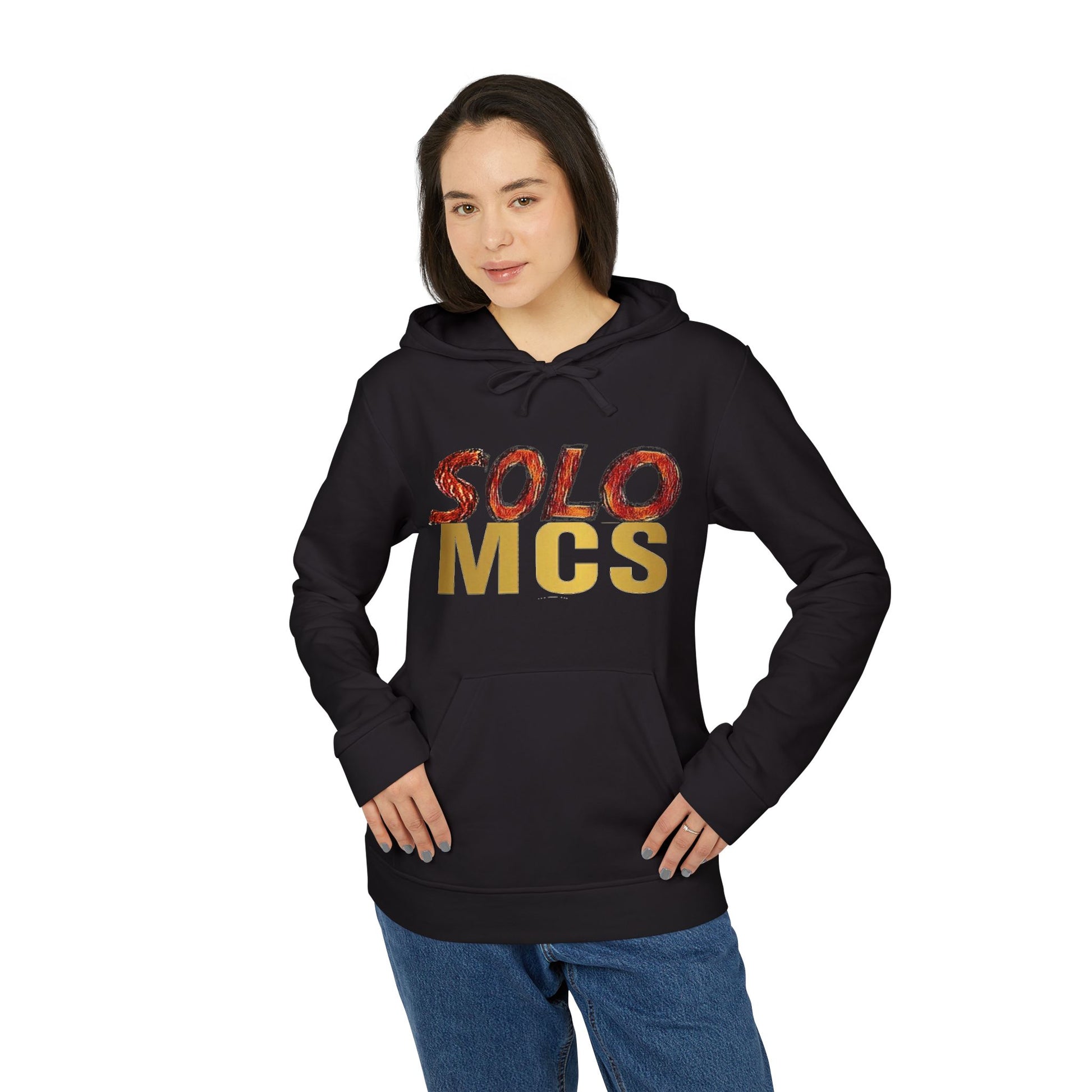 Collab Studio - Solo MCs \ adidas Fleece Hoodie - str8 off the streets of Muthaphukkin Radford - Hip-Hop Biker Gear - exclusive designs by SoloMCs.com