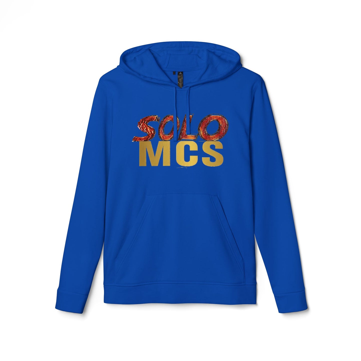 Collab Studio - Solo MCs \ adidas Fleece Hoodie Collegiate Royal - str8 off the streets of Muthaphukkin Radford - Hip-Hop Biker Gear - exclusive designs by SoloMCs.com