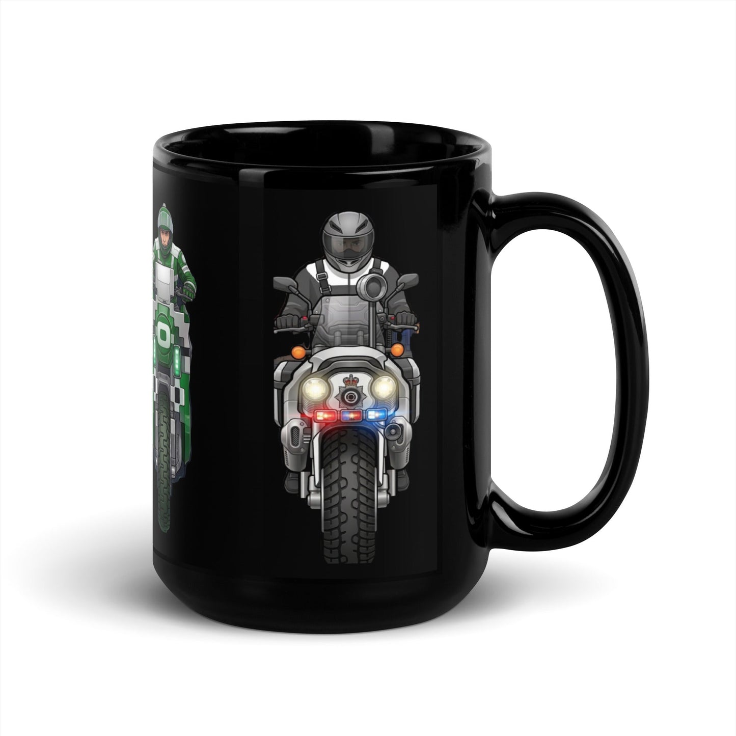 16 Bit Coffee Mug 15 oz - str8 off the streets of Muthaphukkin Radford - Hip-Hop Biker Gear - exclusive designs by SoloMCs.com