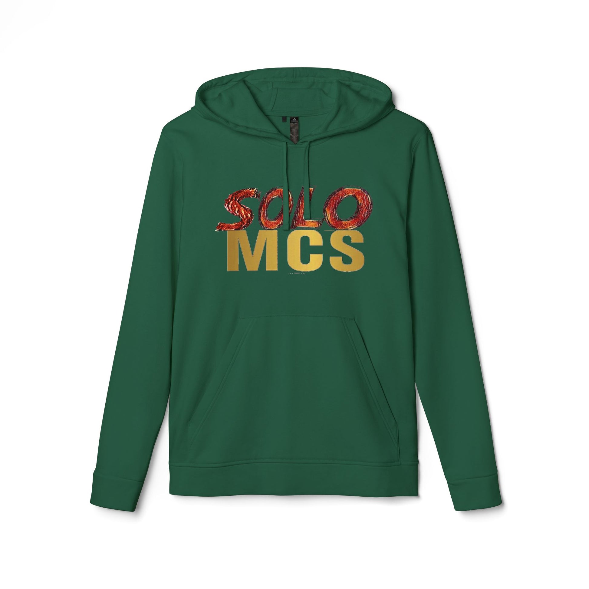 Collab Studio - Solo MCs \ adidas Fleece Hoodie Collegiate Green - str8 off the streets of Muthaphukkin Radford - Hip-Hop Biker Gear - exclusive designs by SoloMCs.com