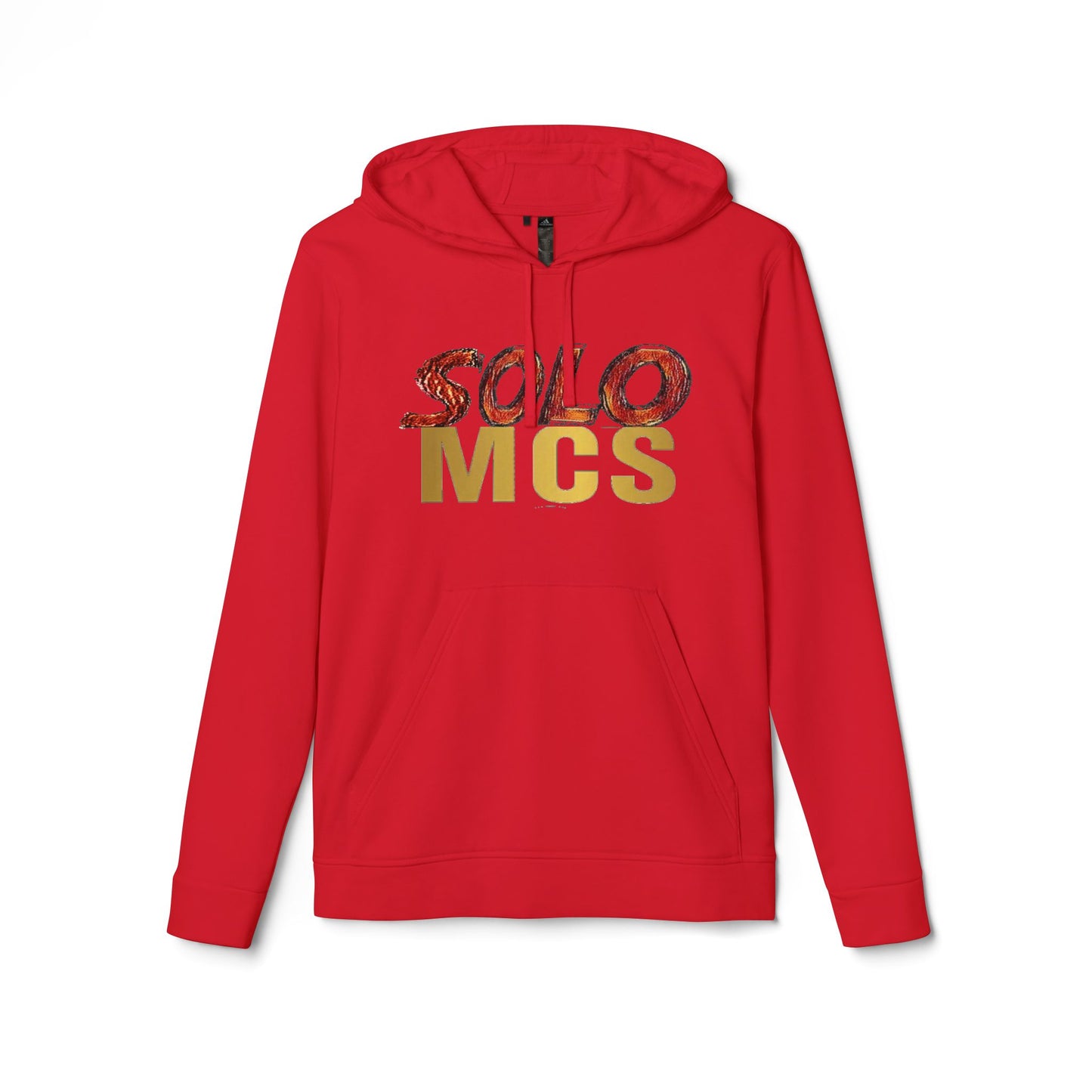Collab Studio - Solo MCs \ adidas Fleece Hoodie Red 4XL - str8 off the streets of Muthaphukkin Radford - Hip-Hop Biker Gear - exclusive designs by SoloMCs.com