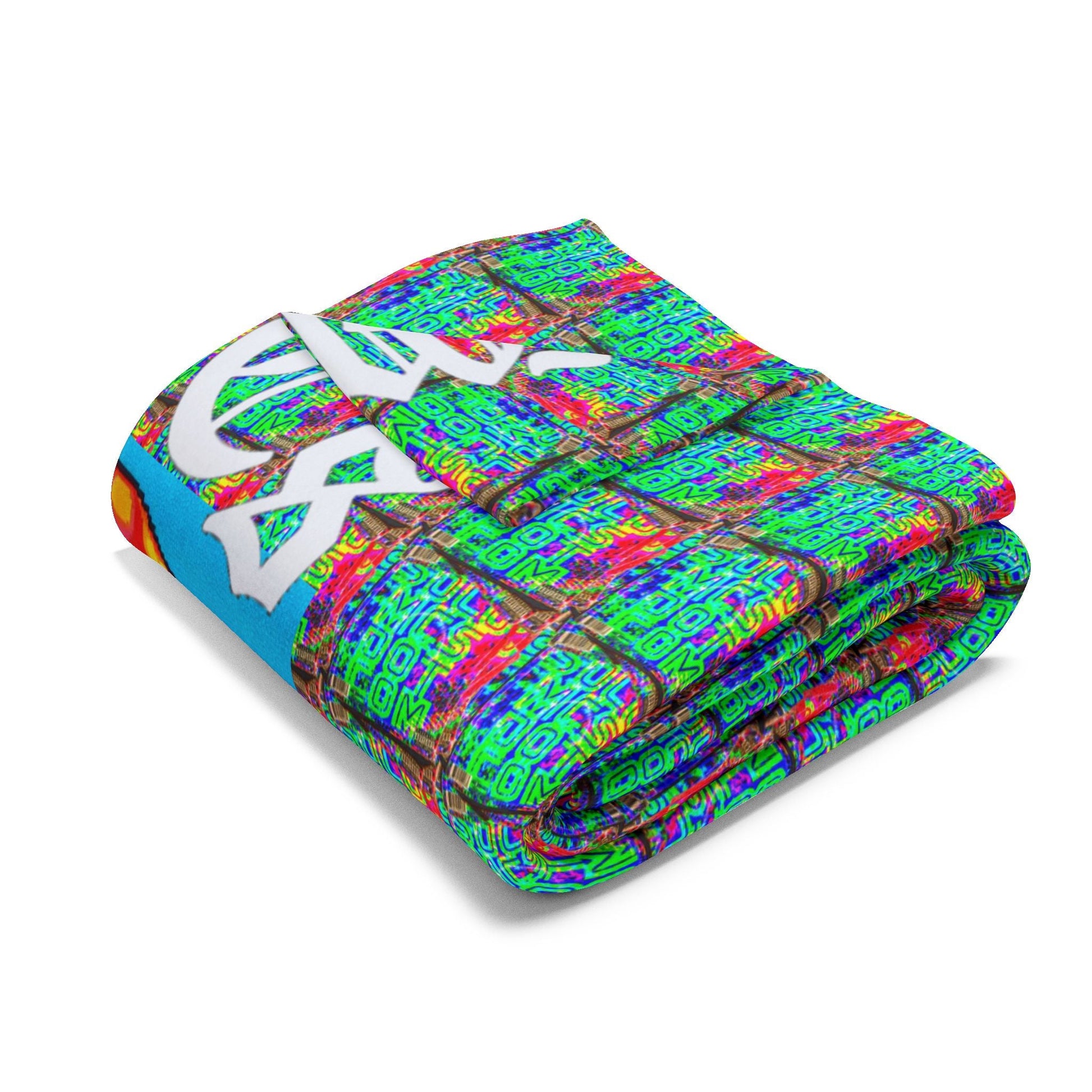 Arcade Rhythm Grid Fleece Blanket - str8 off the streets of Muthaphukkin Radford - Hip-Hop Biker Gear - exclusive designs by SoloMCs.com