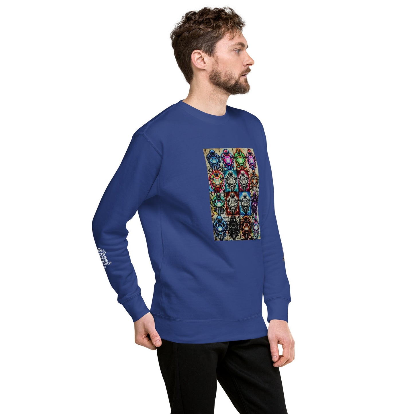 Arcade Rhythm Grid Sweatshirt - str8 off the streets of Muthaphukkin Radford - Hip-Hop Biker Gear - exclusive designs by SoloMCs.com