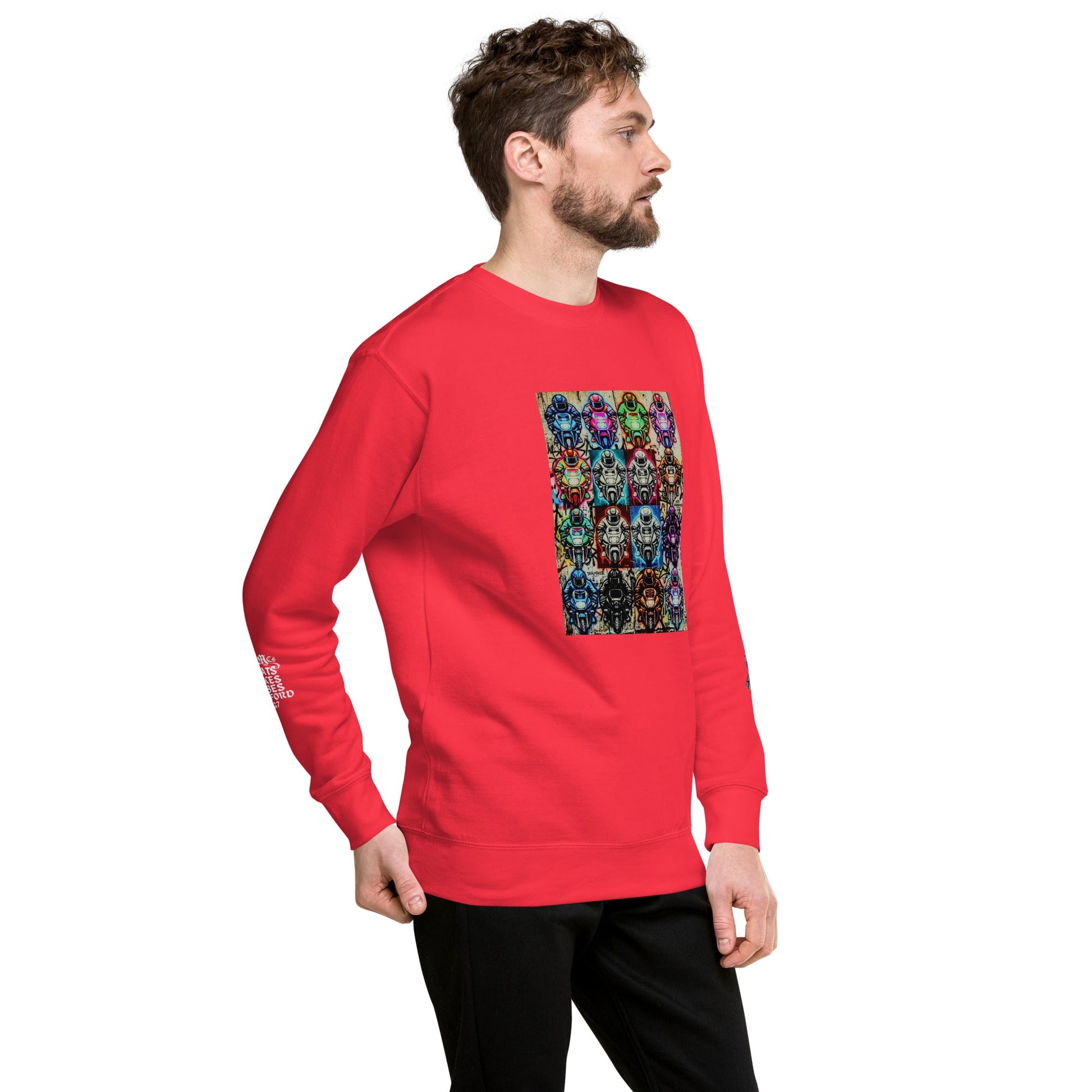 Arcade Rhythm Grid Sweatshirt - str8 off the streets of Muthaphukkin Radford - Hip-Hop Biker Gear - exclusive designs by SoloMCs.com