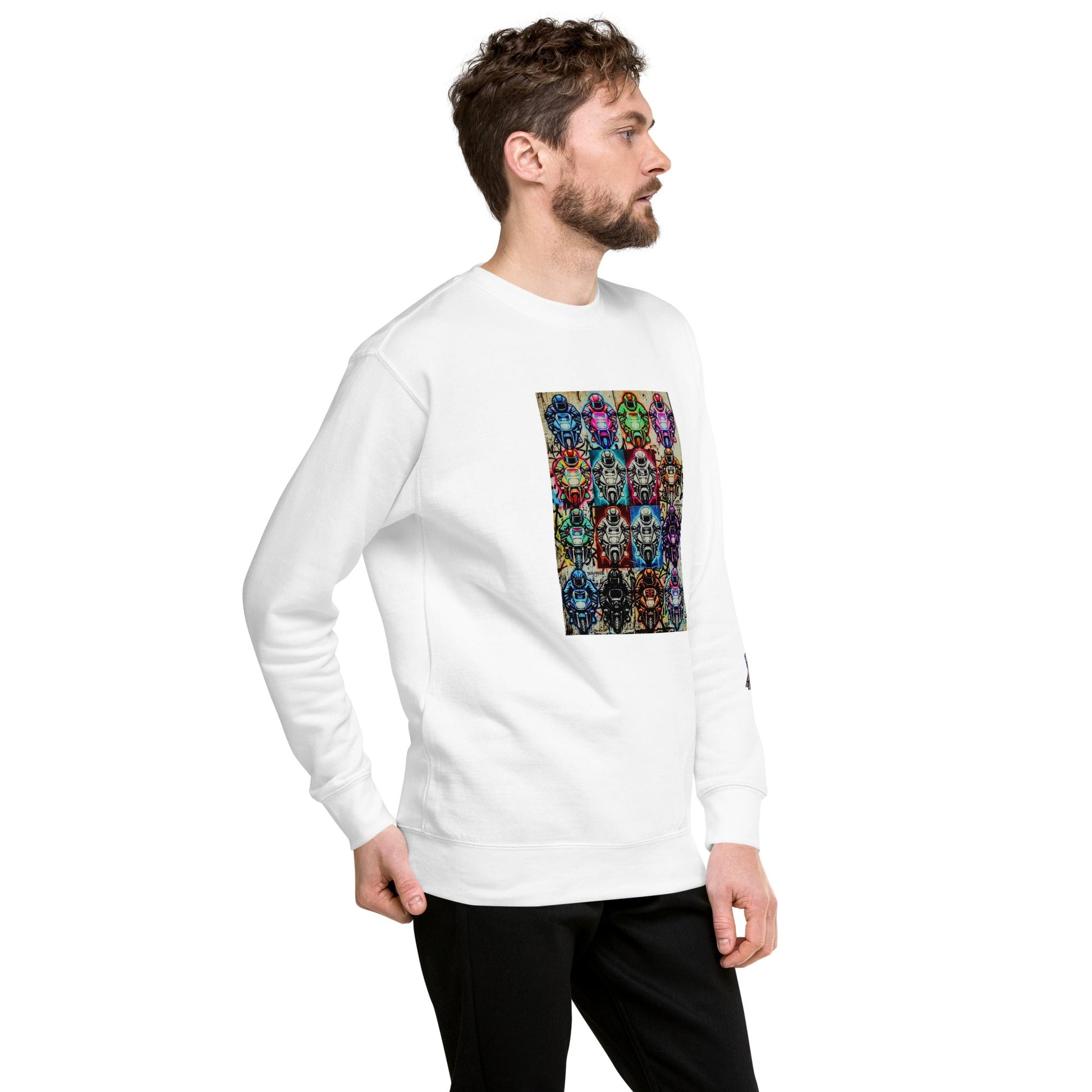 Arcade Rhythm Grid Sweatshirt - str8 off the streets of Muthaphukkin Radford - Hip-Hop Biker Gear - exclusive designs by SoloMCs.com