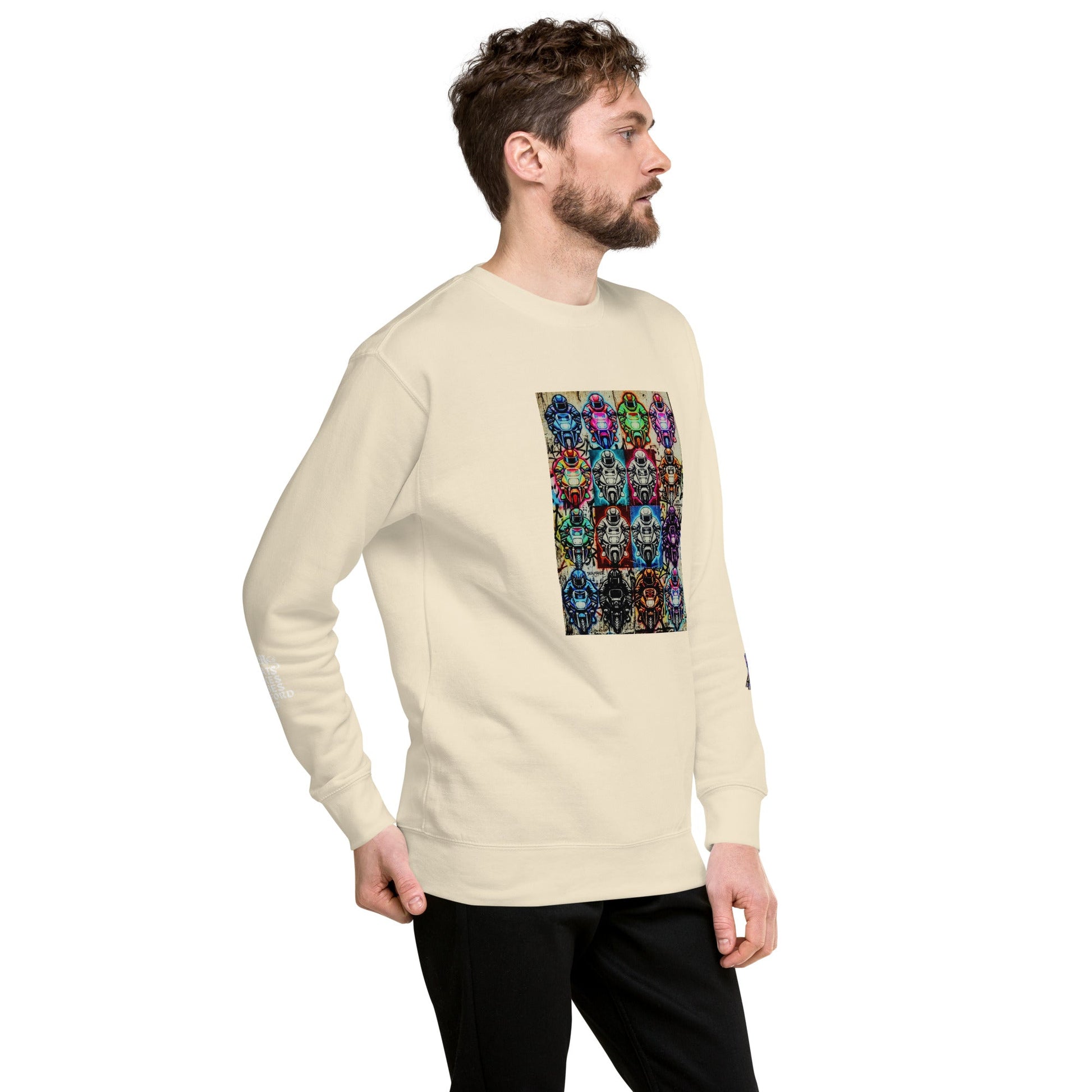 Arcade Rhythm Grid Sweatshirt - str8 off the streets of Muthaphukkin Radford - Hip-Hop Biker Gear - exclusive designs by SoloMCs.com