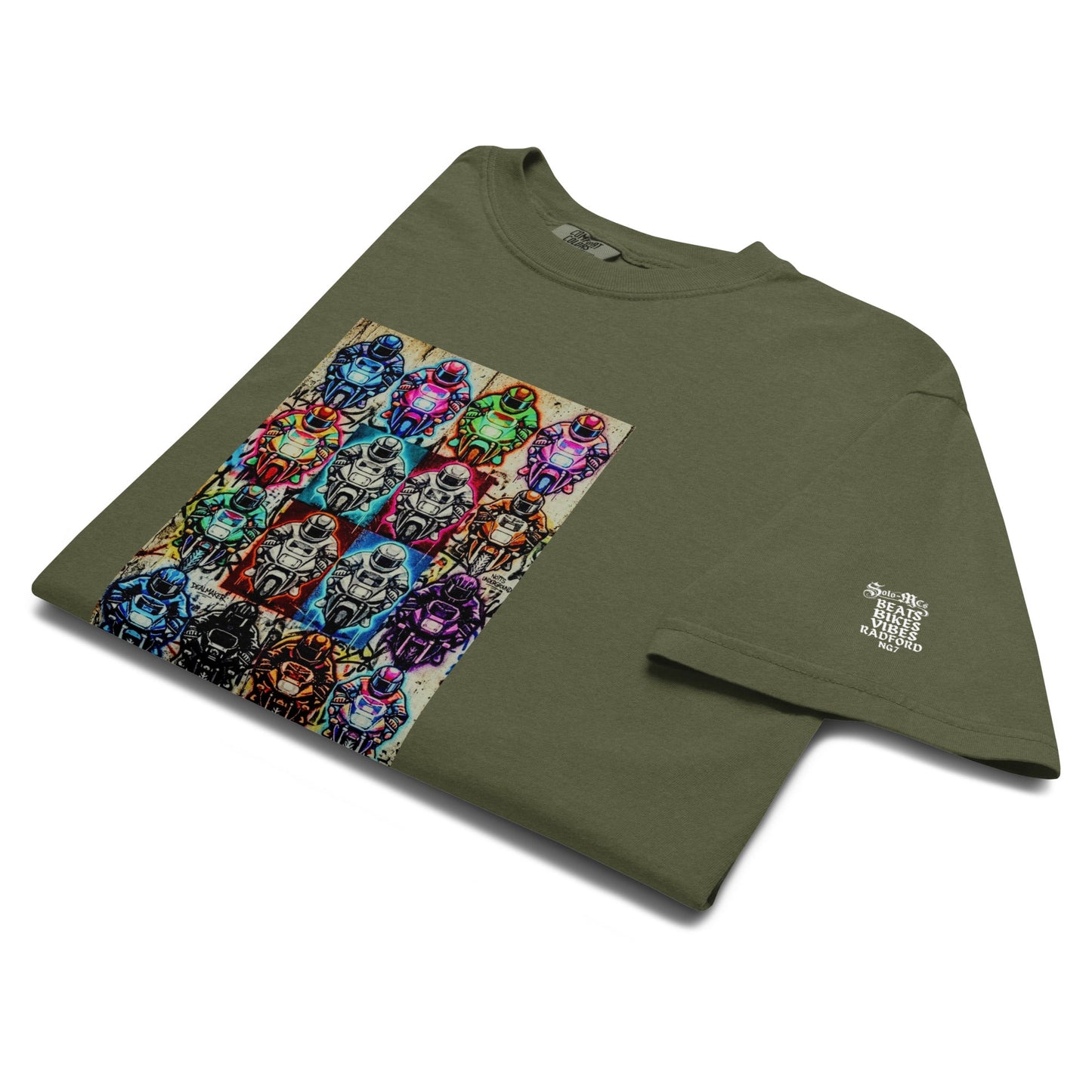 Arcade Rhythm Grid T-Shirt Hemp - str8 off the streets of Muthaphukkin Radford - Hip-Hop Biker Gear - exclusive designs by SoloMCs.com