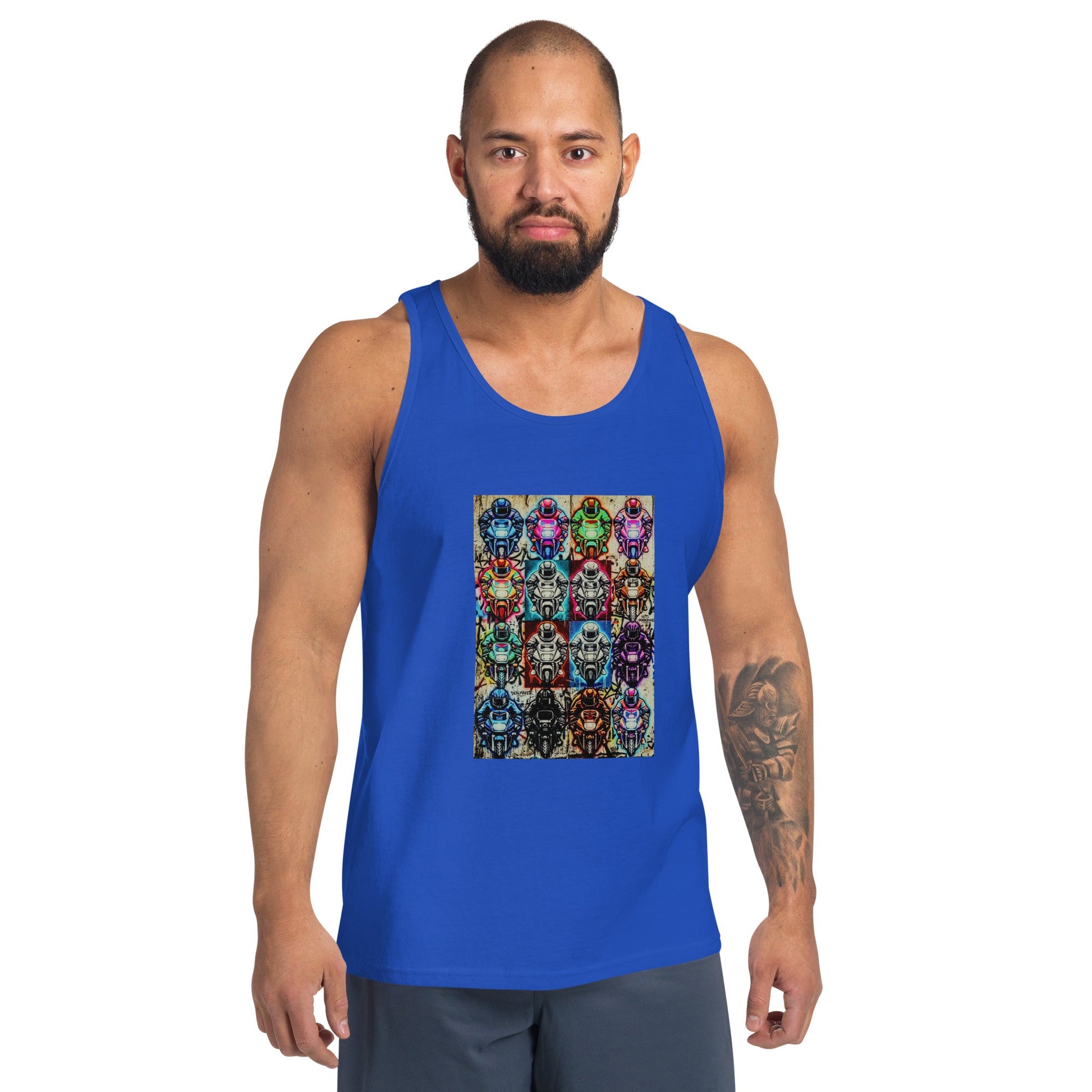 Arcade Rhythm Grid Vest - str8 off the streets of Muthaphukkin Radford - Hip-Hop Biker Gear - exclusive designs by SoloMCs.com