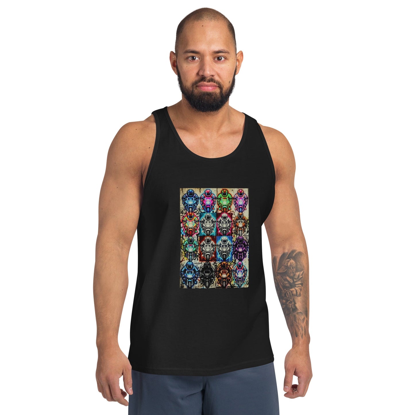 Arcade Rhythm Grid Vest - str8 off the streets of Muthaphukkin Radford - Hip-Hop Biker Gear - exclusive designs by SoloMCs.com