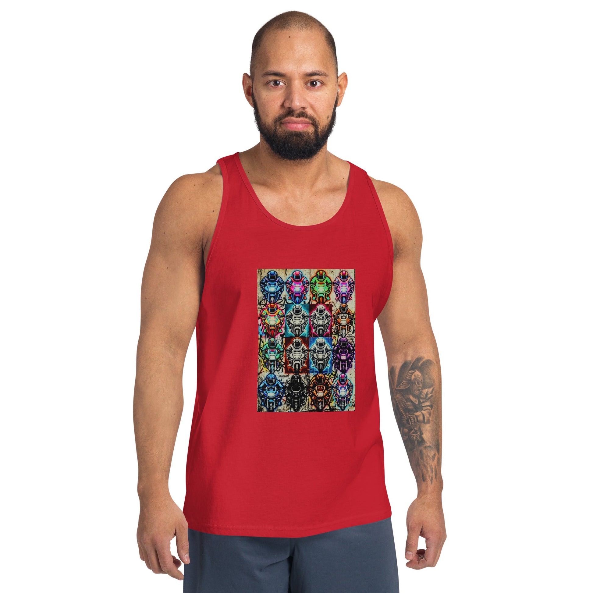 Arcade Rhythm Grid Vest - str8 off the streets of Muthaphukkin Radford - Hip-Hop Biker Gear - exclusive designs by SoloMCs.com