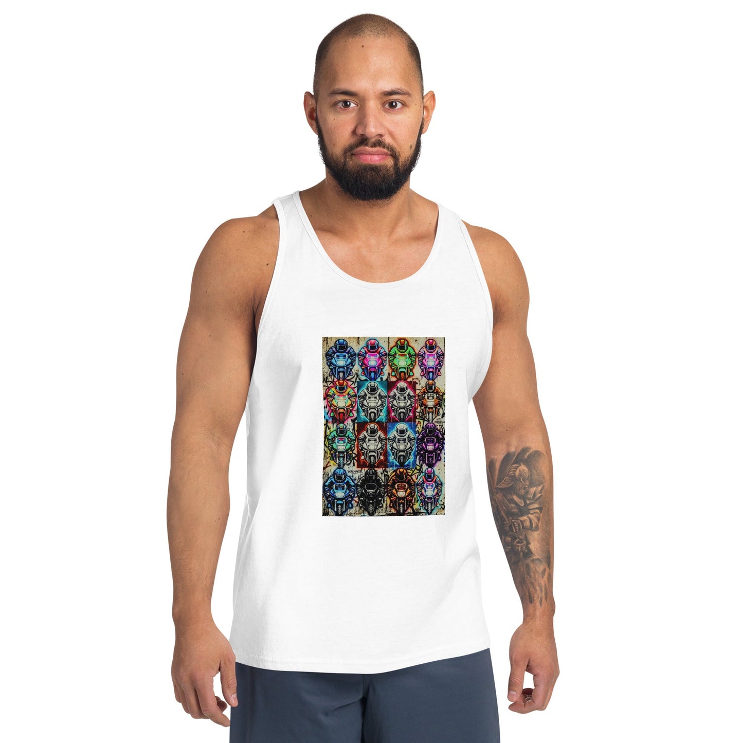Arcade Rhythm Grid Vest - str8 off the streets of Muthaphukkin Radford - Hip-Hop Biker Gear - exclusive designs by SoloMCs.com
