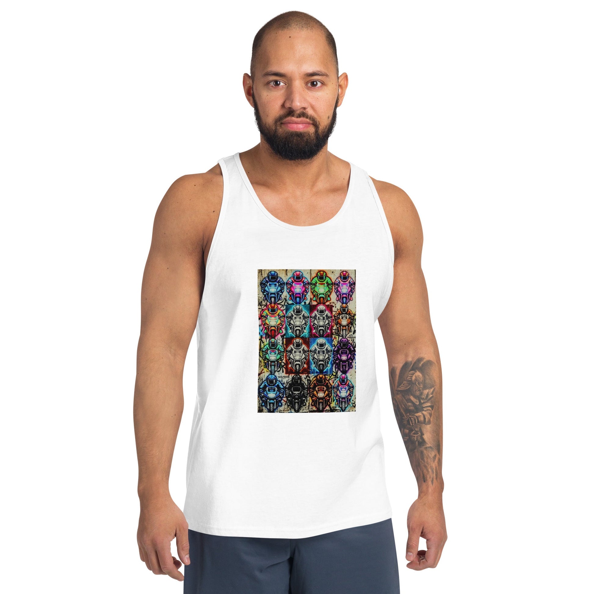 Arcade Rhythm Grid Vest - str8 off the streets of Muthaphukkin Radford - Hip-Hop Biker Gear - exclusive designs by SoloMCs.com