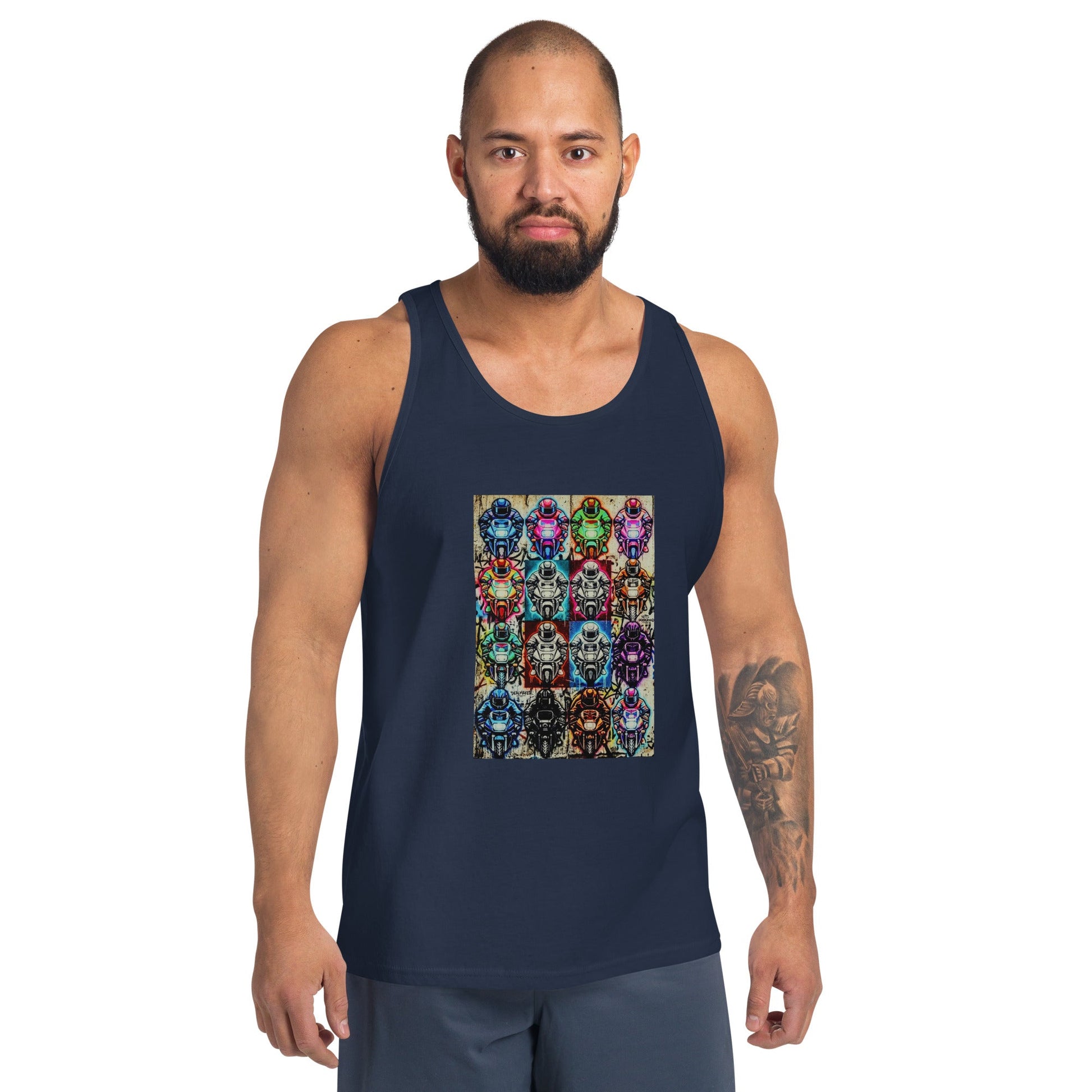 Arcade Rhythm Grid Vest - str8 off the streets of Muthaphukkin Radford - Hip-Hop Biker Gear - exclusive designs by SoloMCs.com