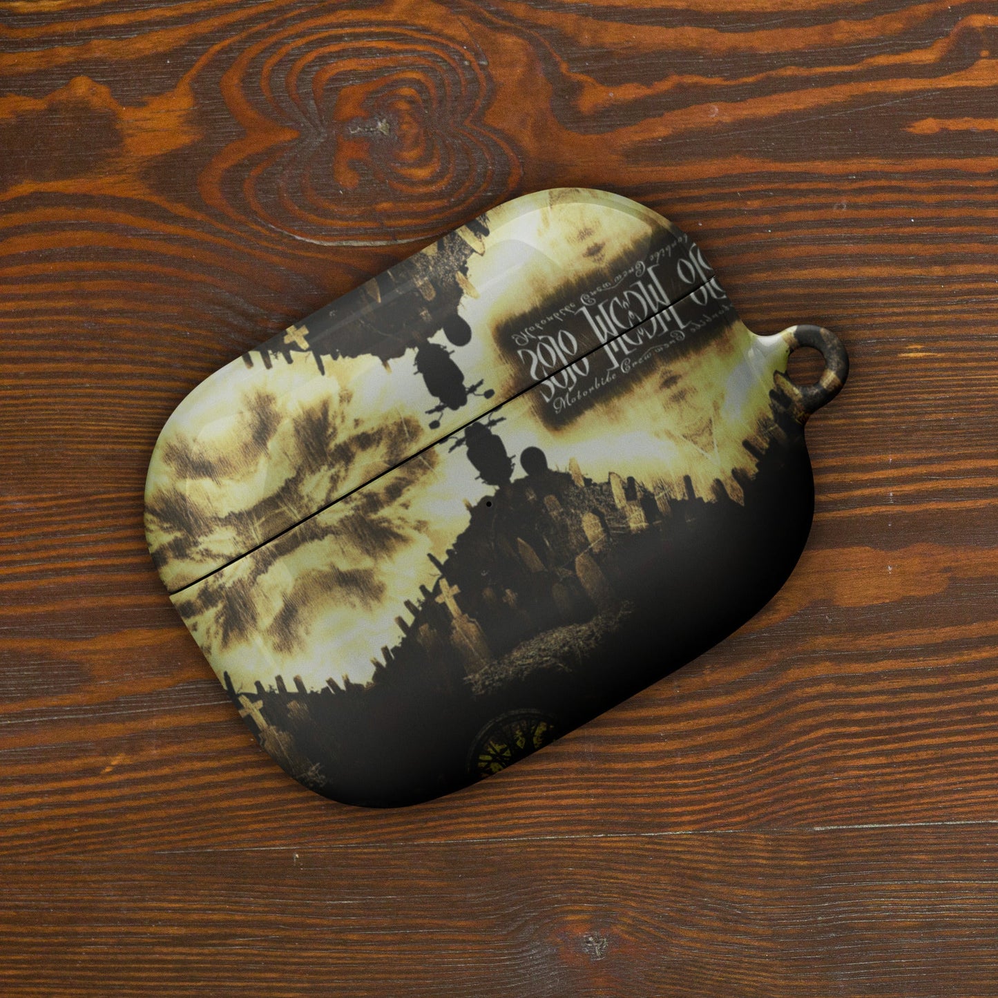 Black Funday Case for AirPods® AirPods Pro Gen1 - str8 off the streets of Muthaphukkin Radford - Hip-Hop Biker Gear - exclusive designs by SoloMCs.com