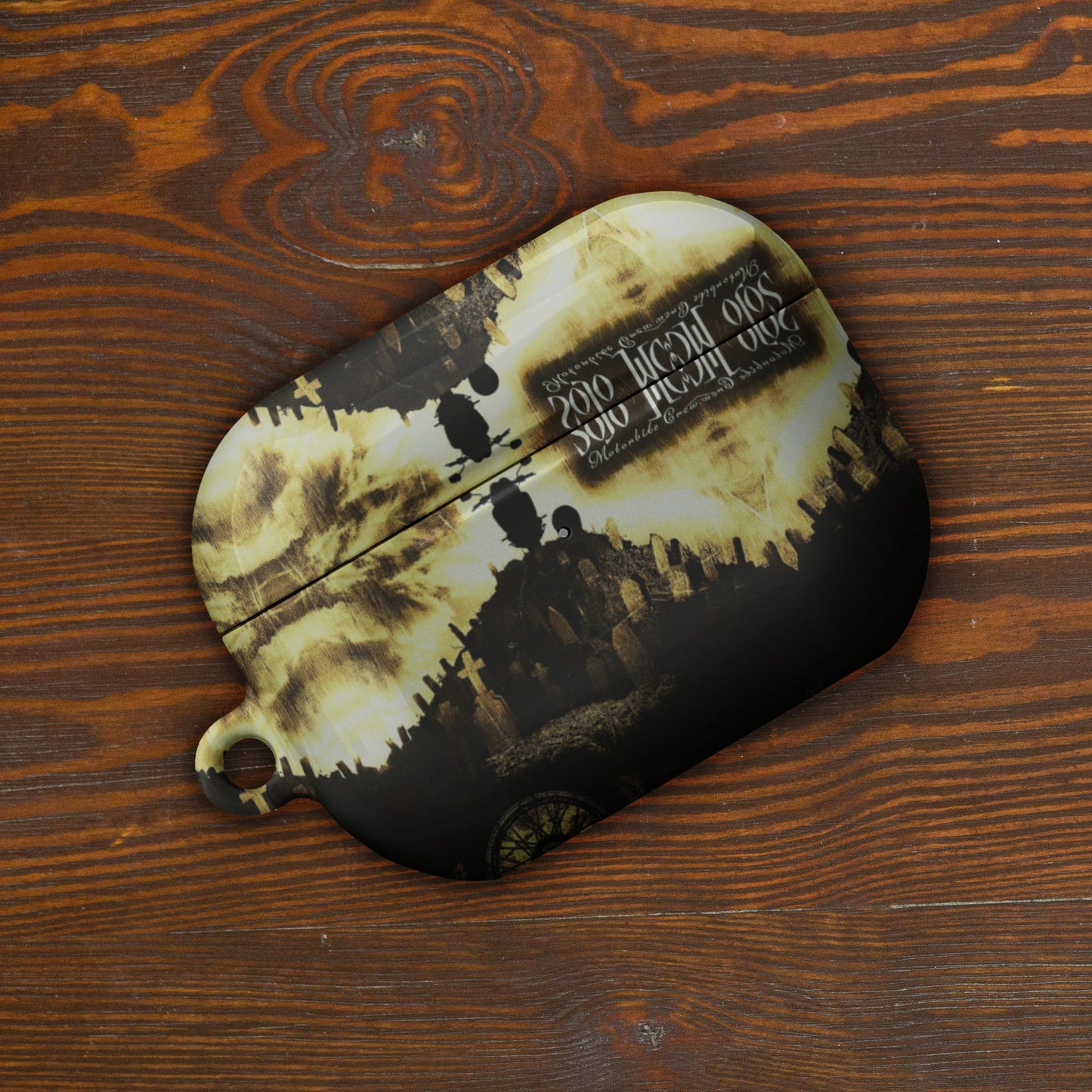 Black Funday Case for AirPods® AirPods Pro Gen2 - str8 off the streets of Muthaphukkin Radford - Hip-Hop Biker Gear - exclusive designs by SoloMCs.com