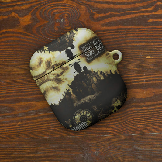 Black Funday Case for AirPods® AirPods Gen1 - str8 off the streets of Muthaphukkin Radford - Hip-Hop Biker Gear - exclusive designs by SoloMCs.com