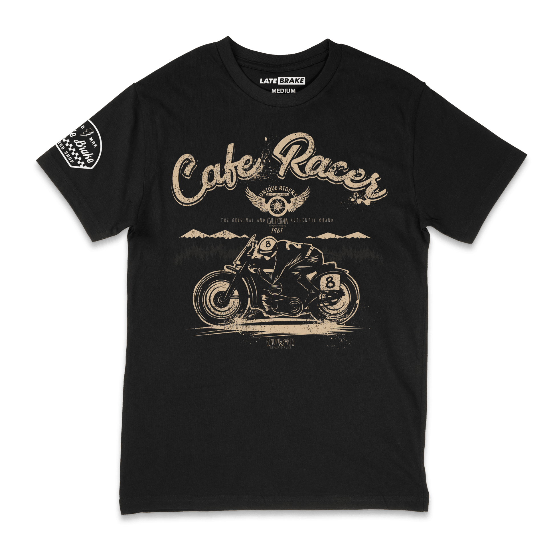 Cafe Racer Unique T-Shirt - str8 off the streets of Muthaphukkin Radford - Hip-Hop Biker Gear - exclusive designs by SoloMCs.com