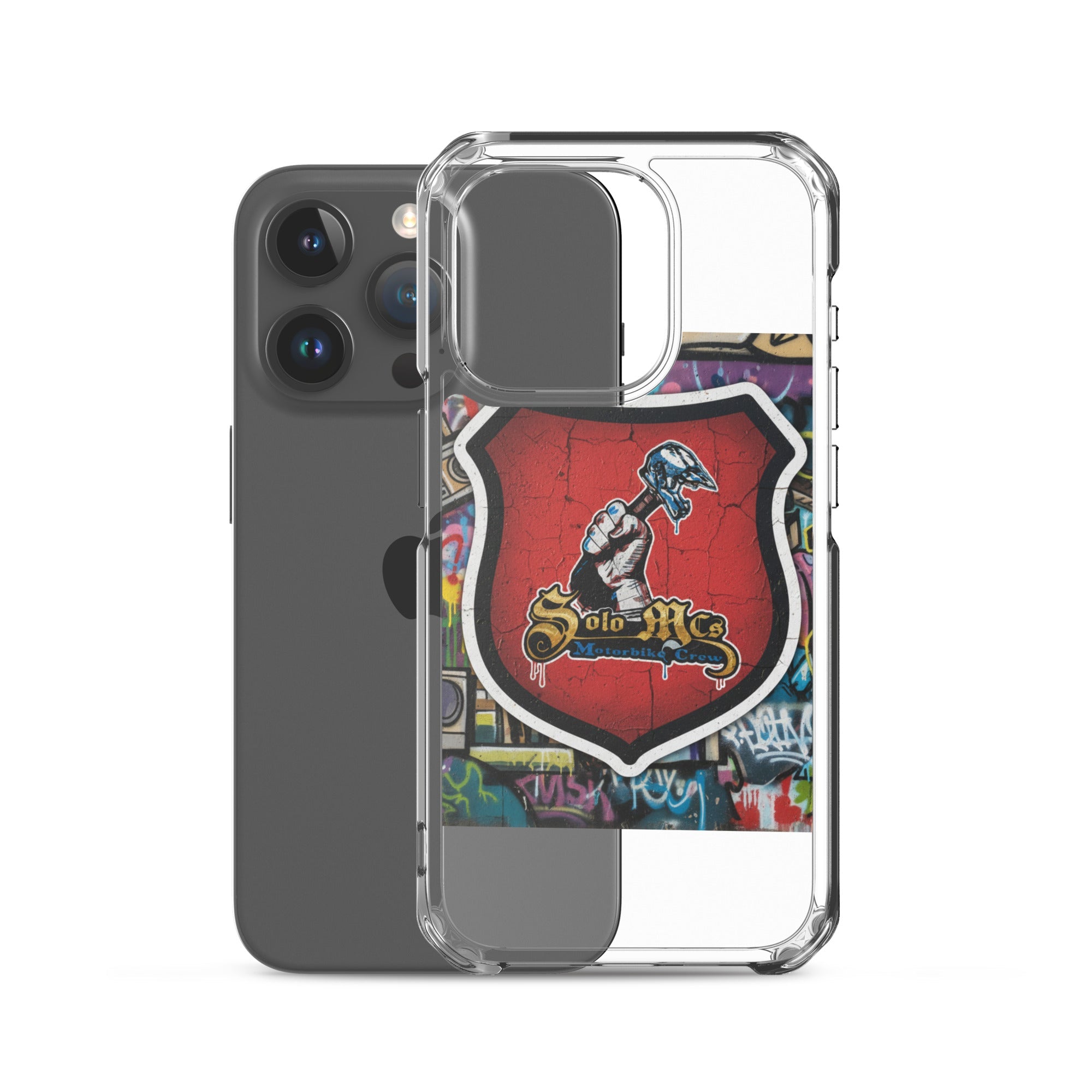 Clear Case for iPhone® - Solo MCs Hip - Hop Motorbike Crew
