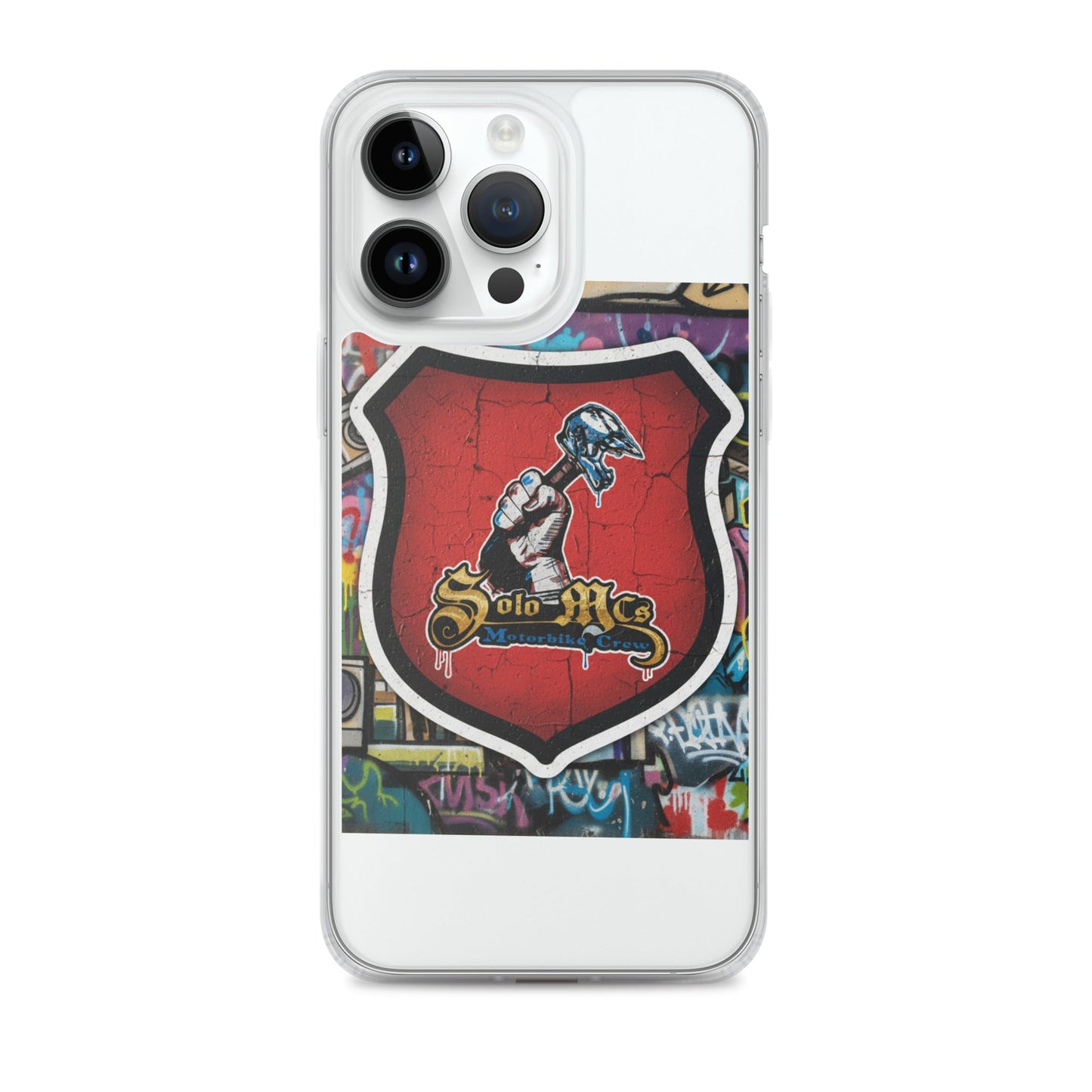 Clear Case for iPhone® - Solo MCs Hip - Hop Motorbike Crew