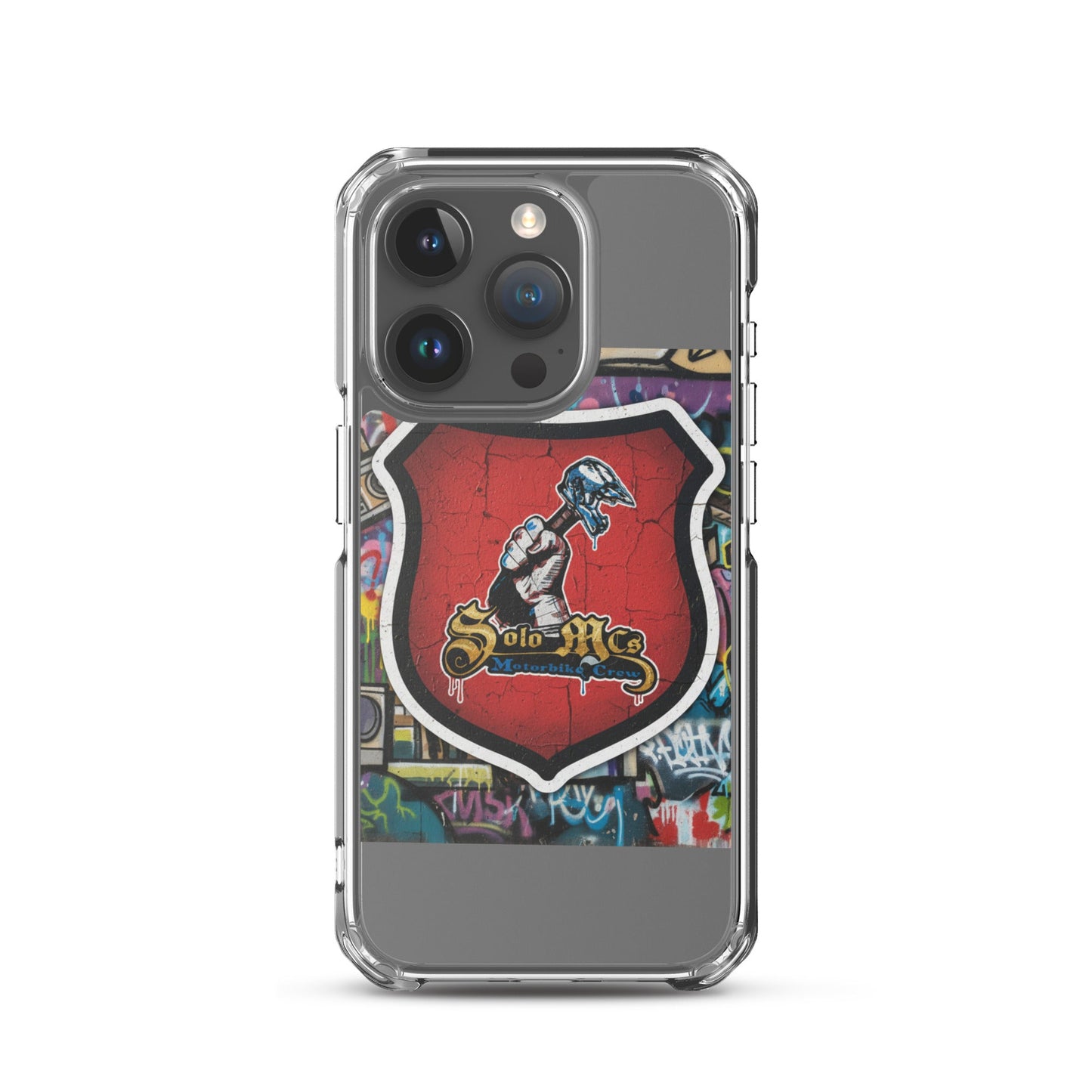 Clear Case for iPhone® - Solo MCs Hip - Hop Motorbike Crew