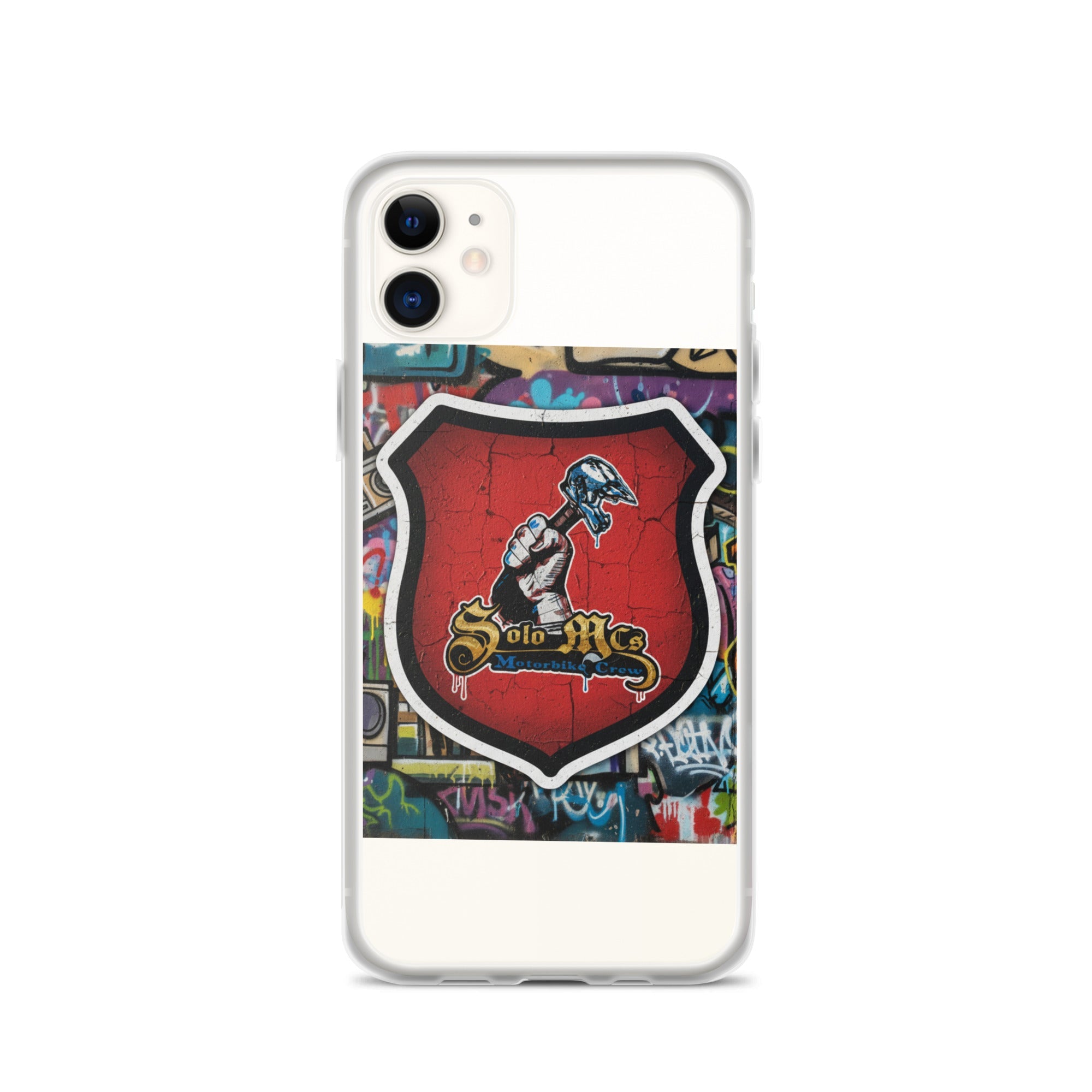 Clear Case for iPhone® - Solo MCs Hip - Hop Motorbike Crew