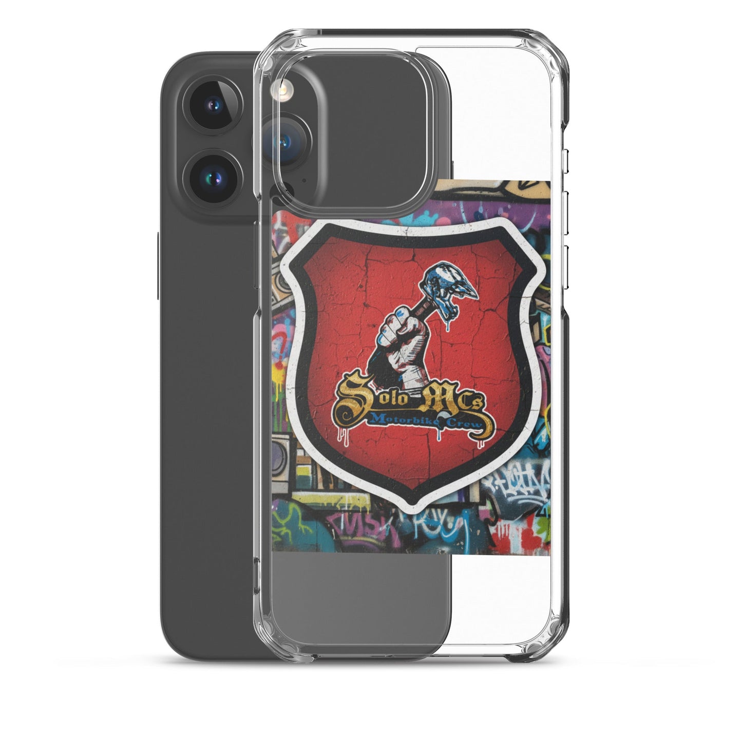 Clear Case for iPhone® - Solo MCs Hip - Hop Motorbike Crew