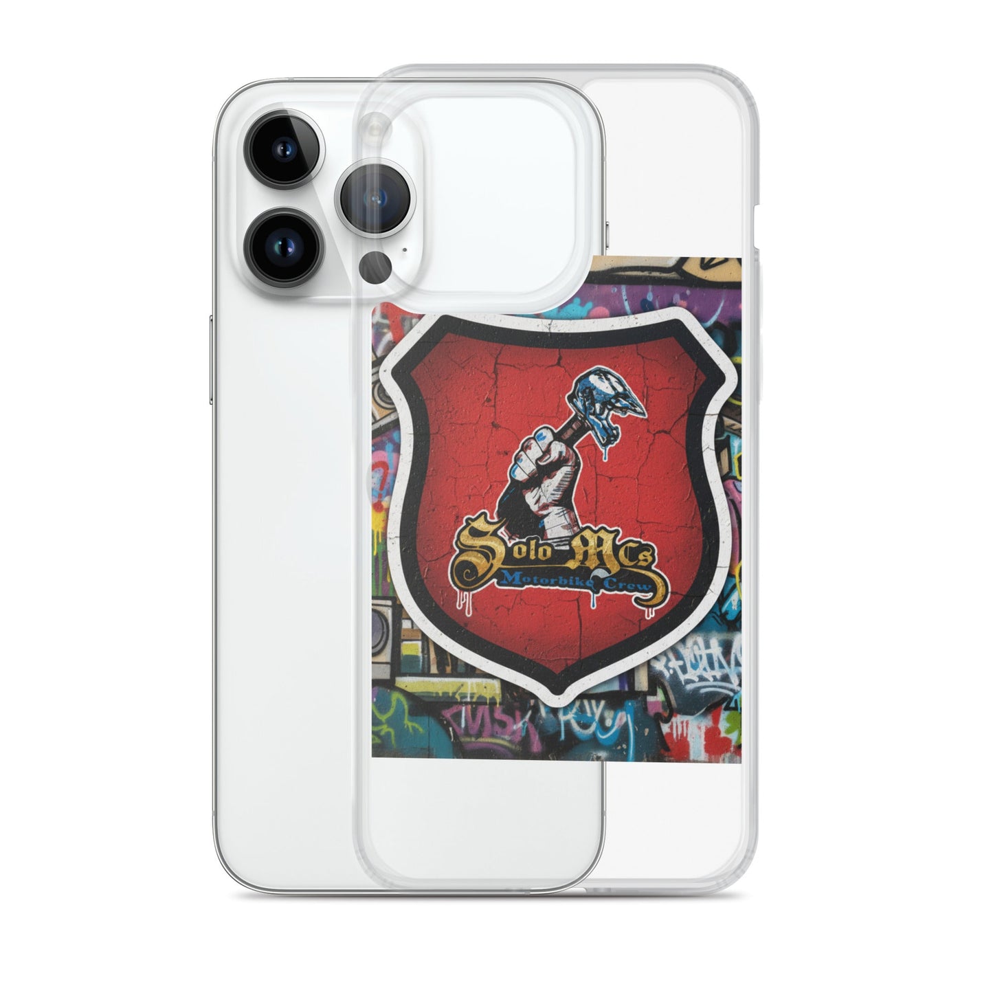 Clear Case for iPhone® - Solo MCs Hip - Hop Motorbike Crew