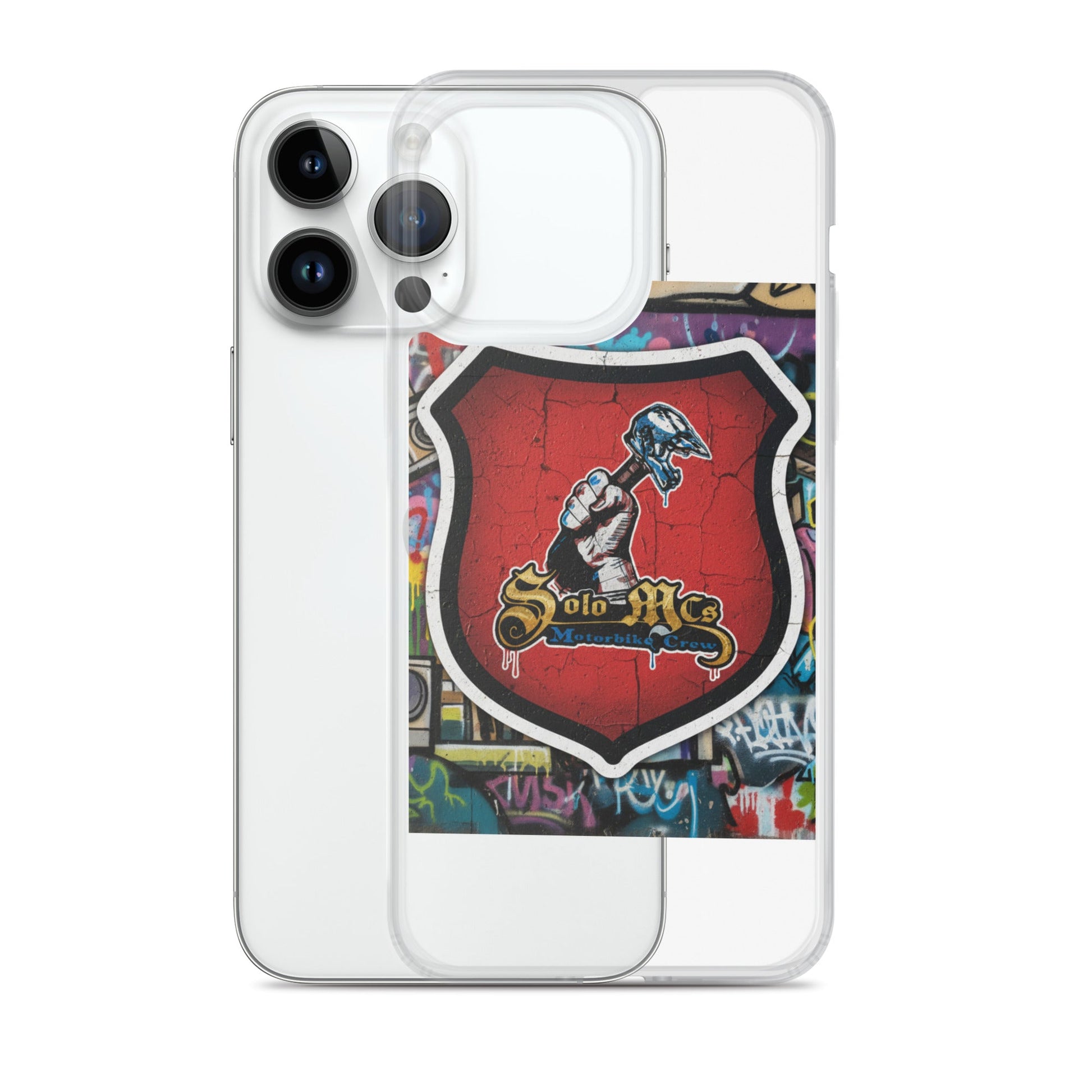 Clear Case for iPhone® - Solo MCs Hip - Hop Motorbike Crew