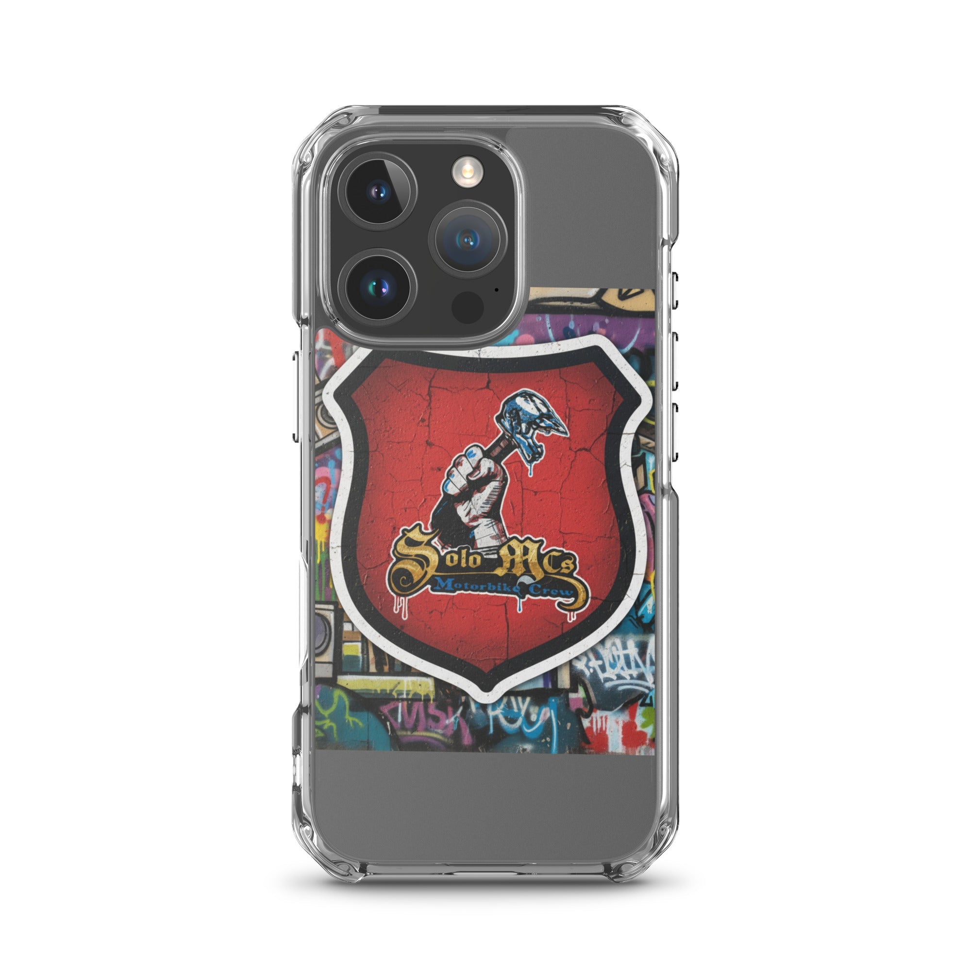Clear Case for iPhone® - Solo MCs Hip - Hop Motorbike Crew