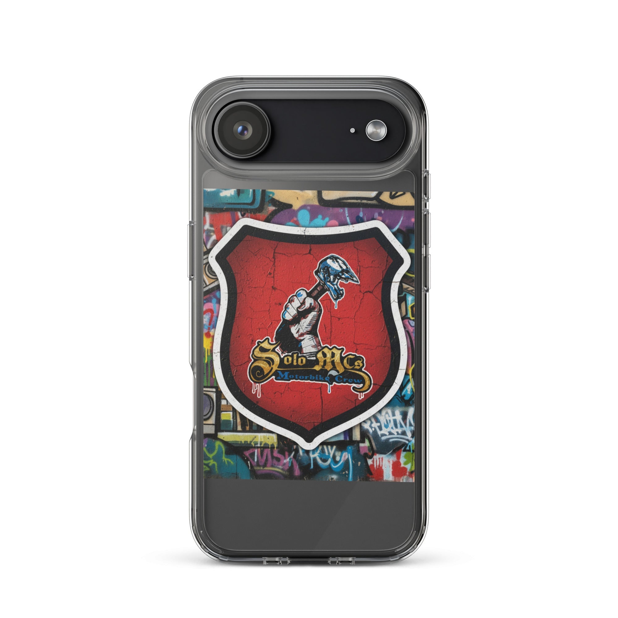 Clear Case for iPhone® - Solo MCs Hip - Hop Motorbike Crew