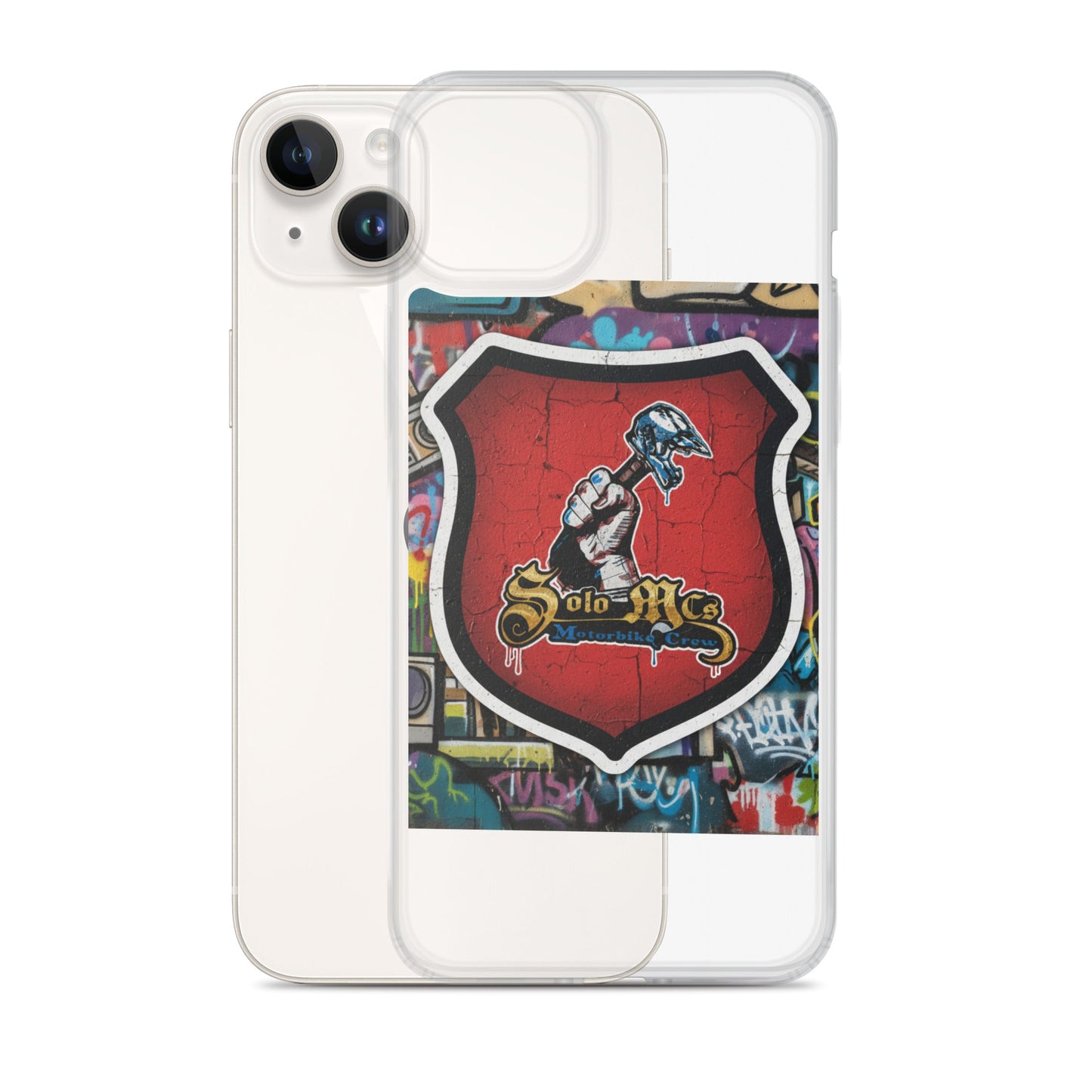 Clear Case for iPhone® - Solo MCs Hip - Hop Motorbike Crew