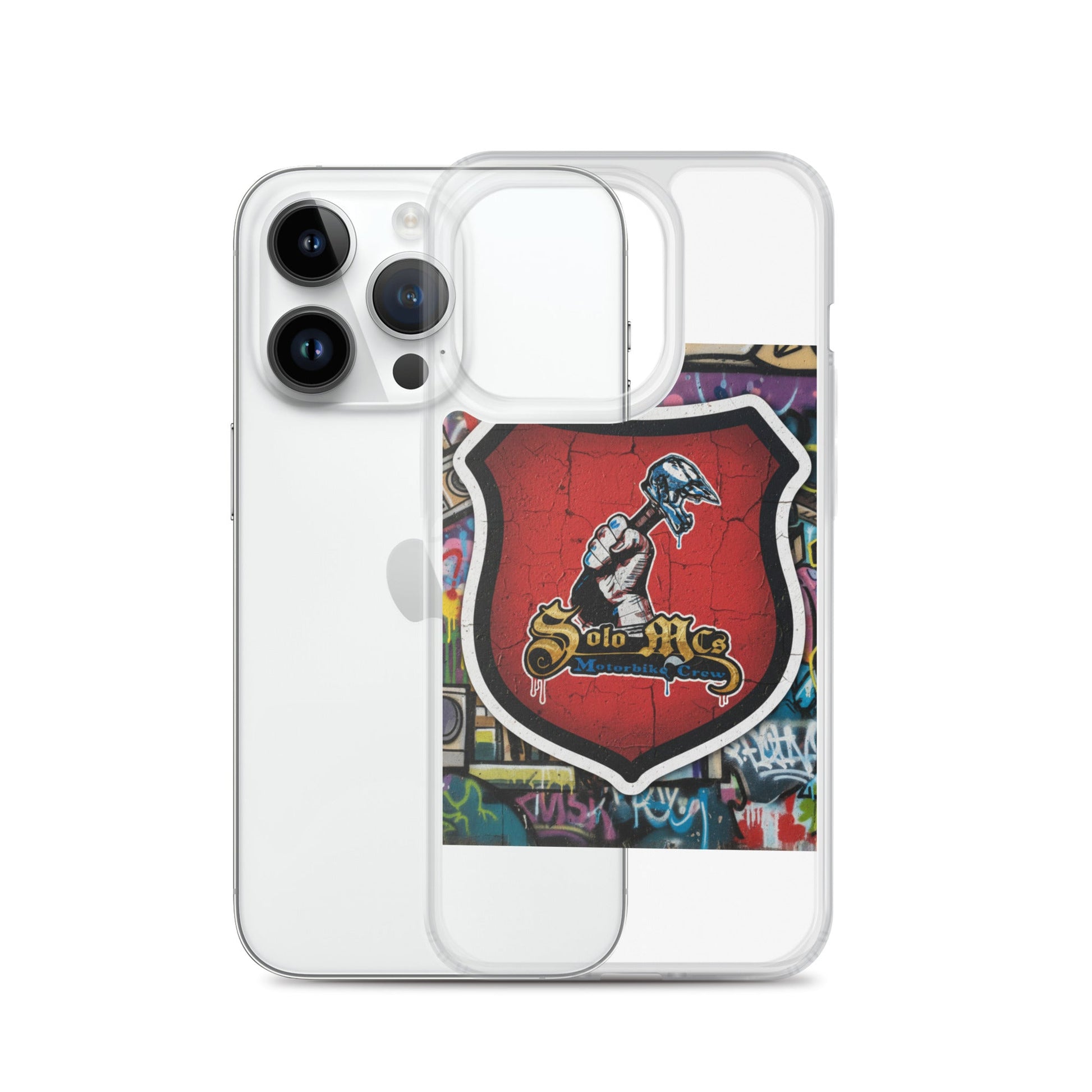 Clear Case for iPhone® - Solo MCs Hip - Hop Motorbike Crew