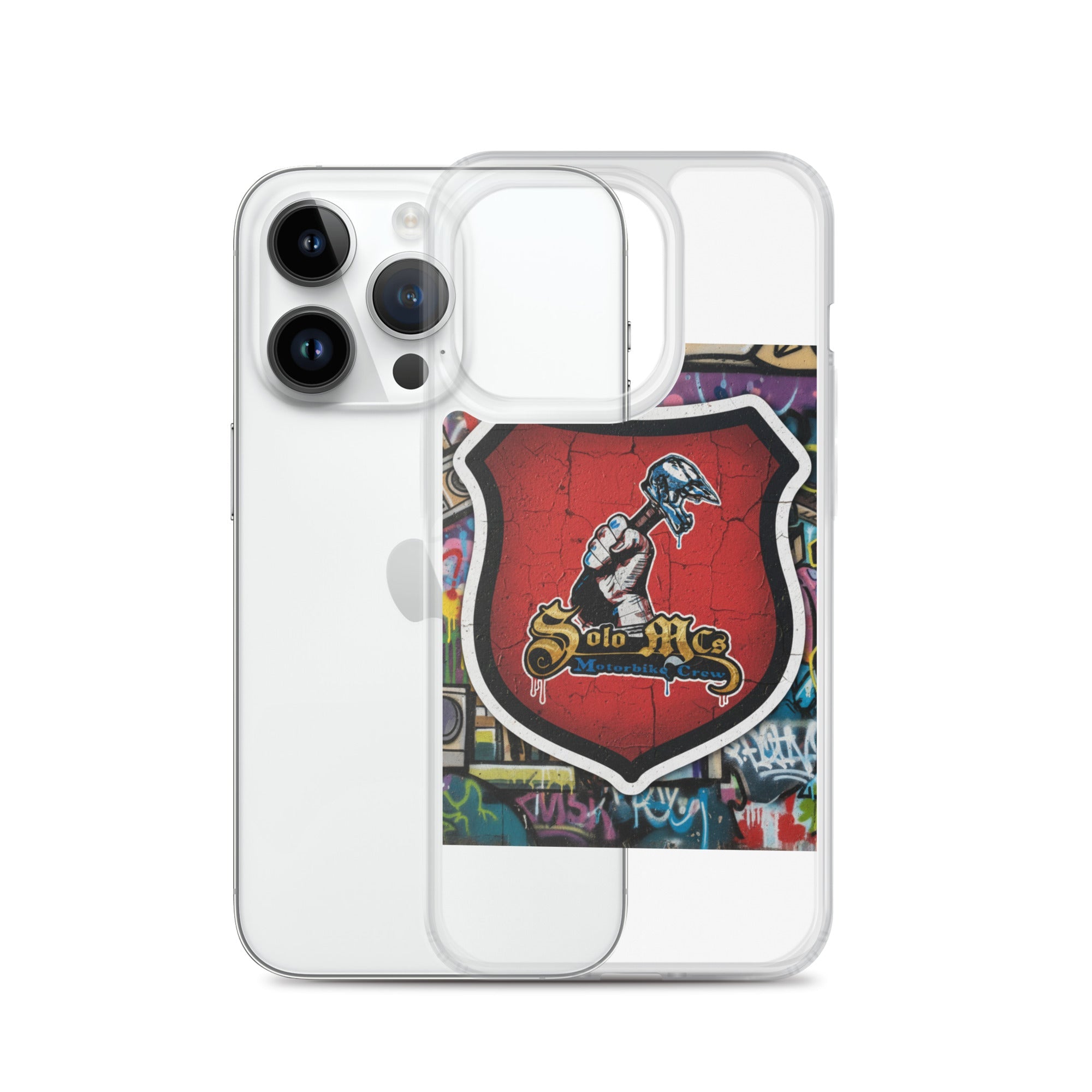 Clear Case for iPhone® - Solo MCs Hip - Hop Motorbike Crew