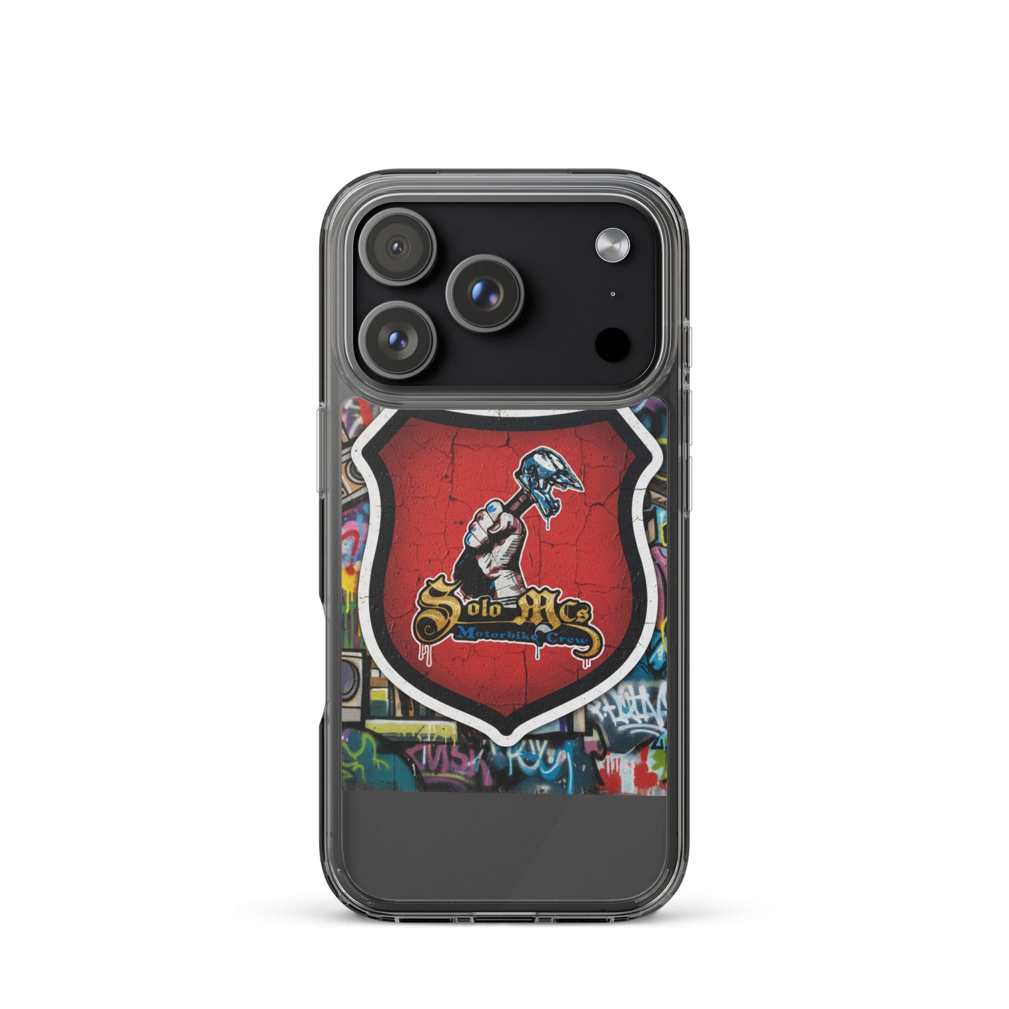 Clear Case for iPhone® - Solo MCs Hip - Hop Motorbike Crew