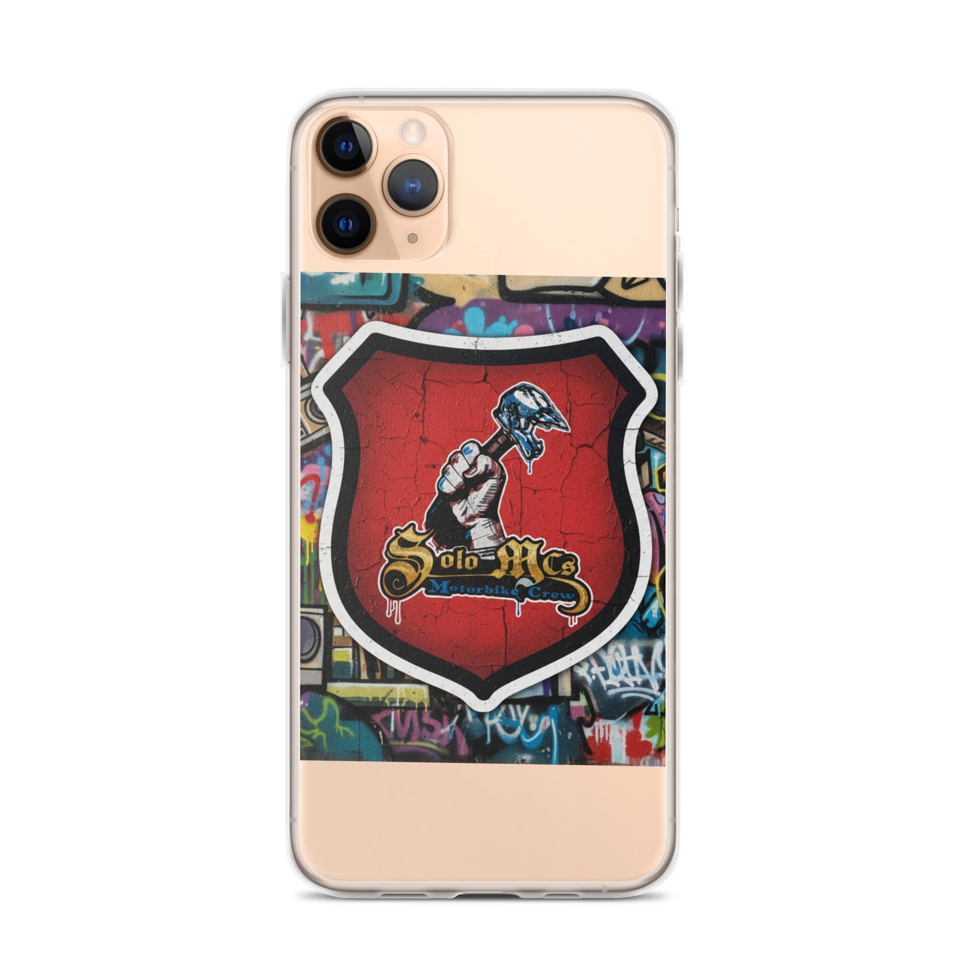 Clear Case for iPhone® - Solo MCs Hip - Hop Motorbike Crew