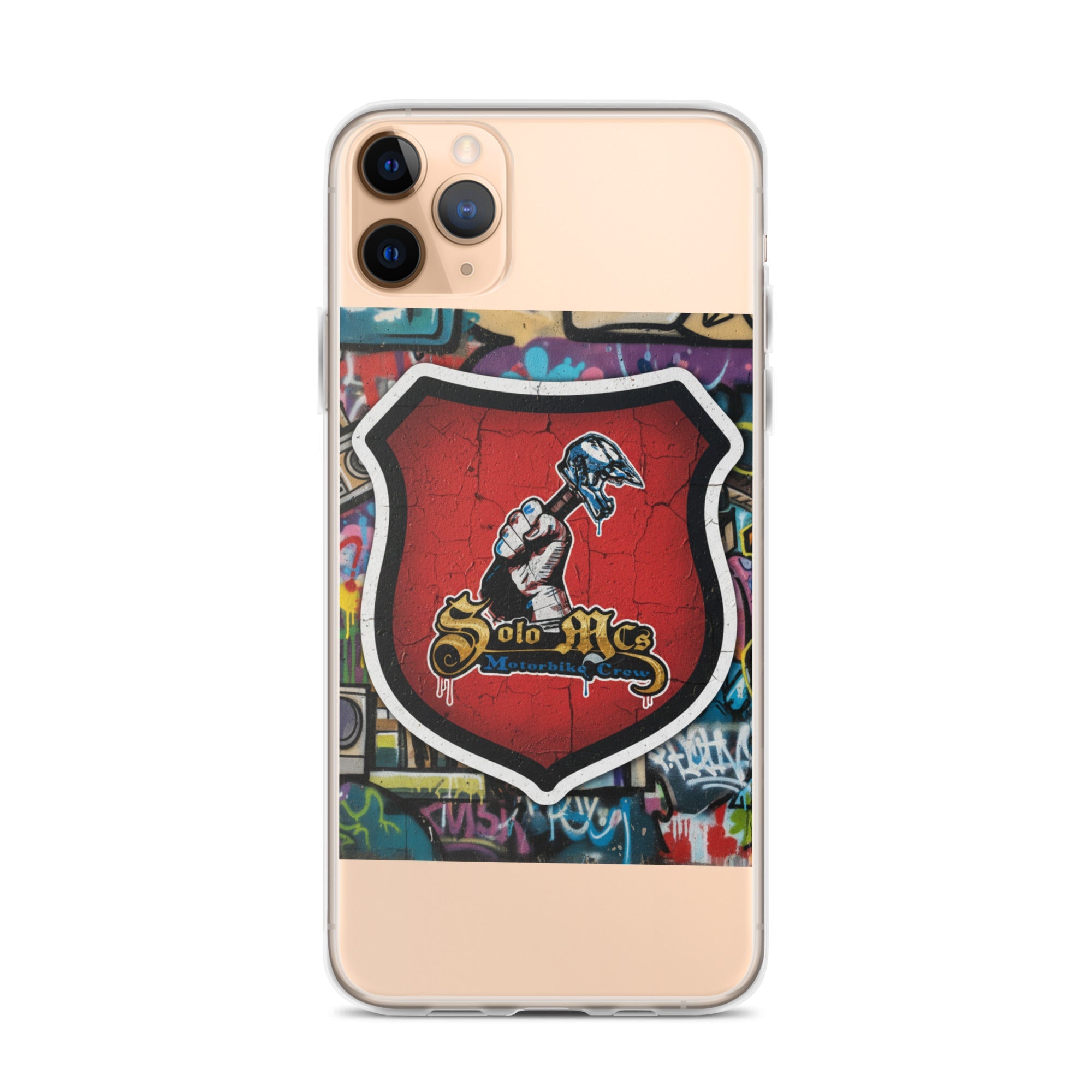 Clear Case for iPhone® - Solo MCs Hip - Hop Motorbike Crew