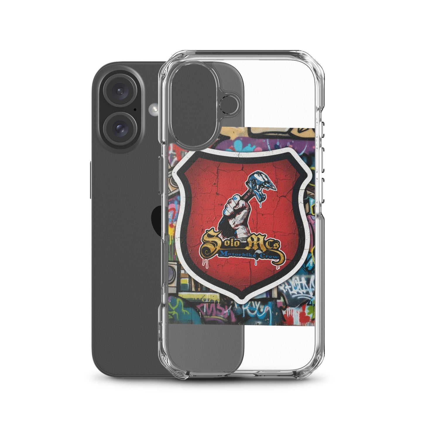 Clear Case for iPhone® - Solo MCs Hip - Hop Motorbike Crew