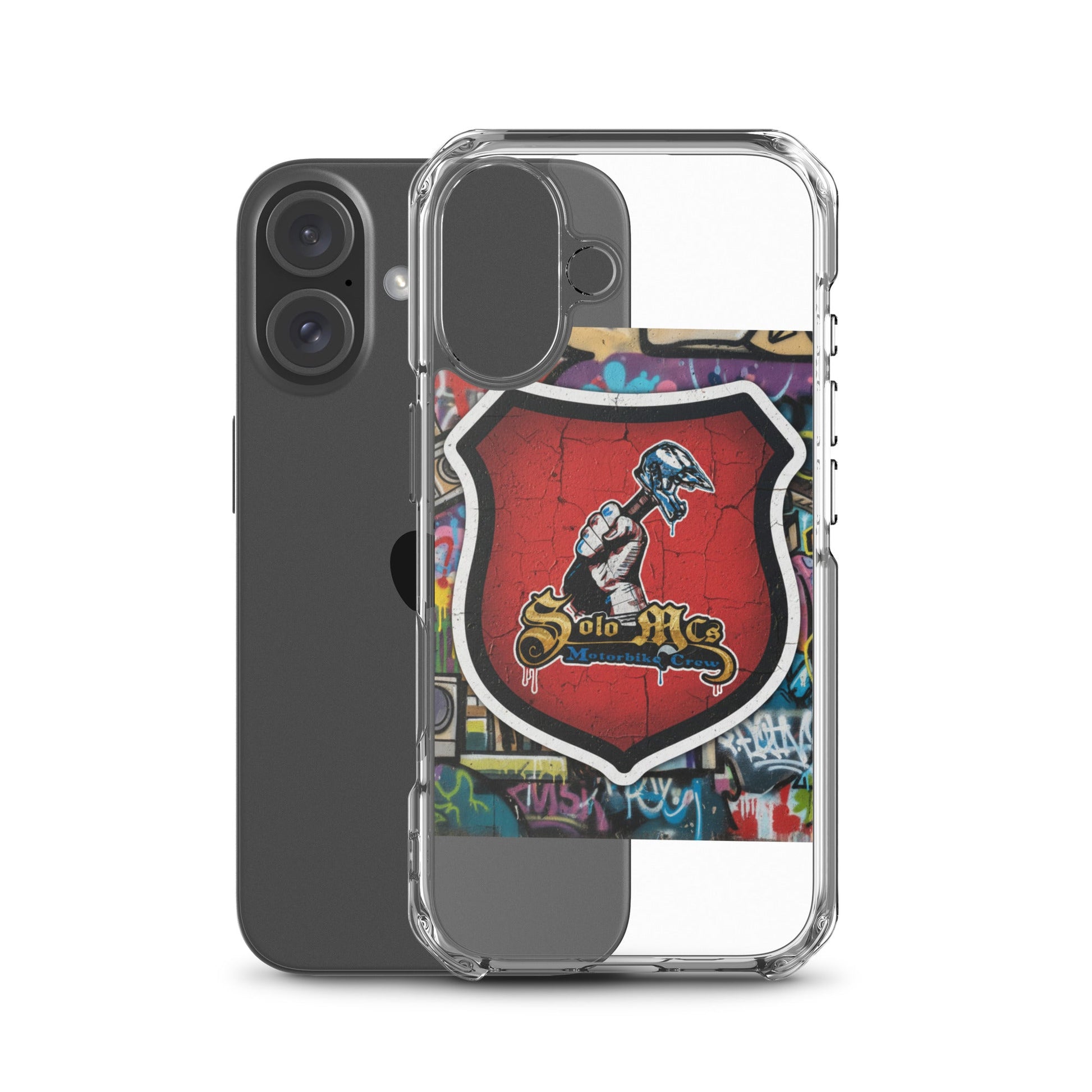 Clear Case for iPhone® - Solo MCs Hip - Hop Motorbike Crew
