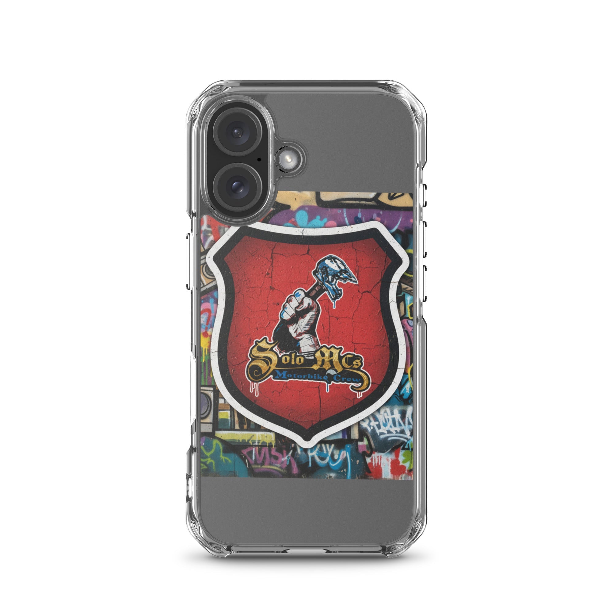 Clear Case for iPhone® - Solo MCs Hip - Hop Motorbike Crew