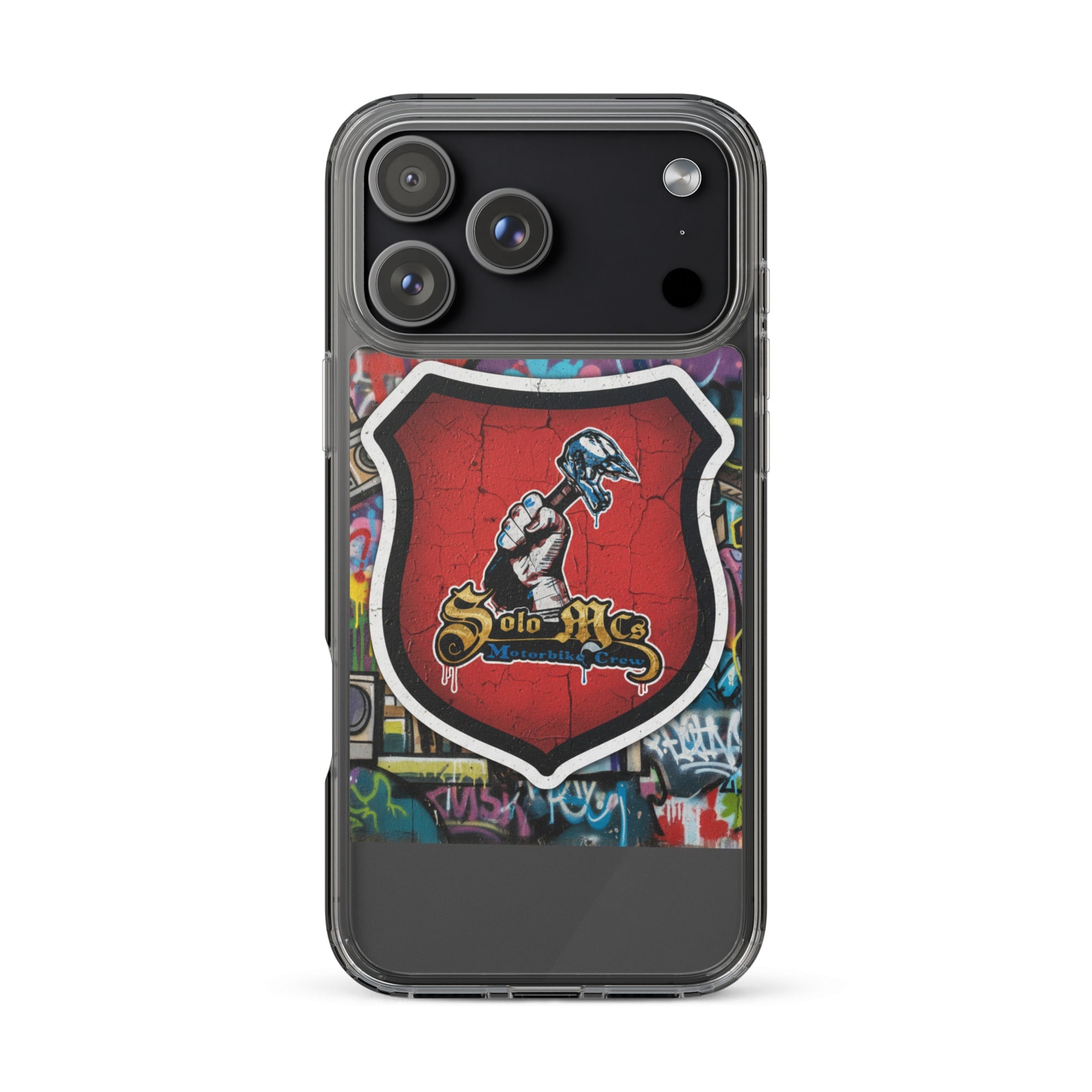 Clear Case for iPhone® - Solo MCs Hip - Hop Motorbike Crew