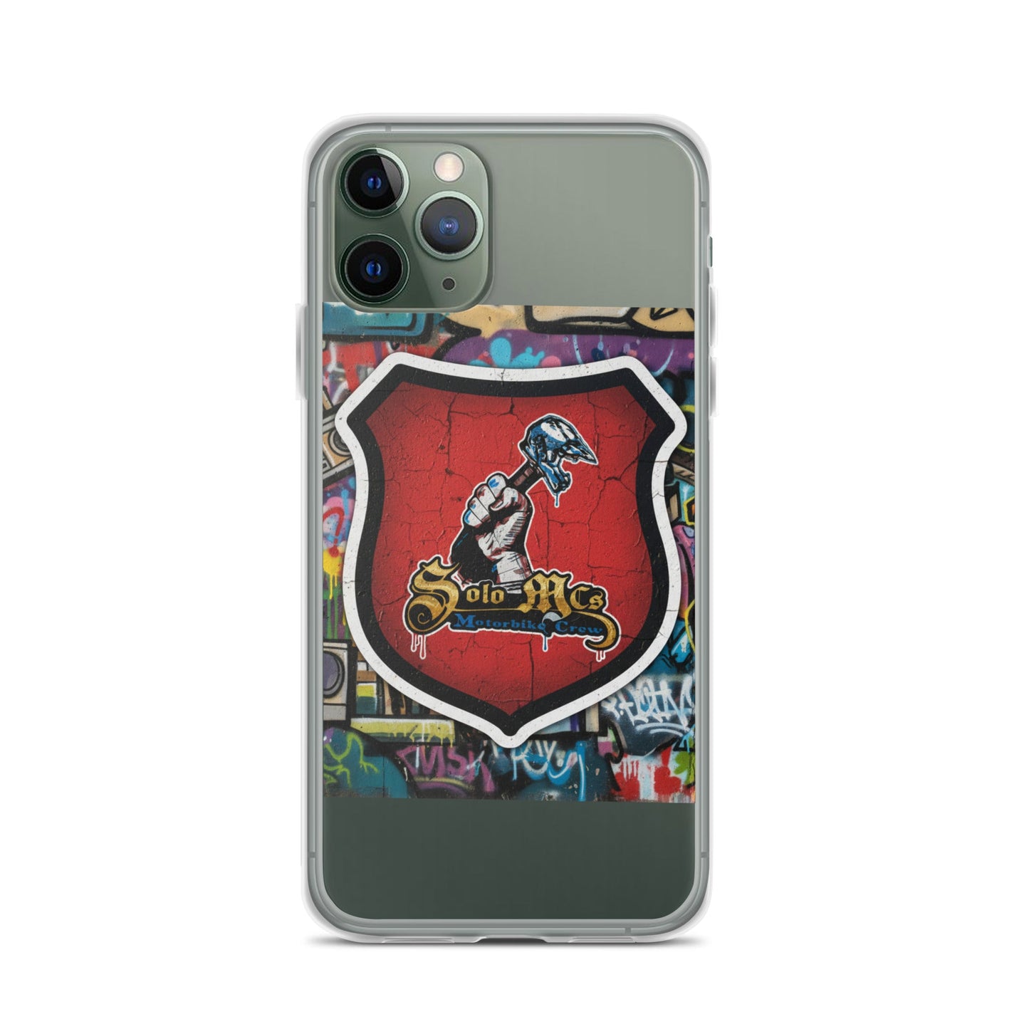 Clear Case for iPhone® - Solo MCs Hip - Hop Motorbike Crew