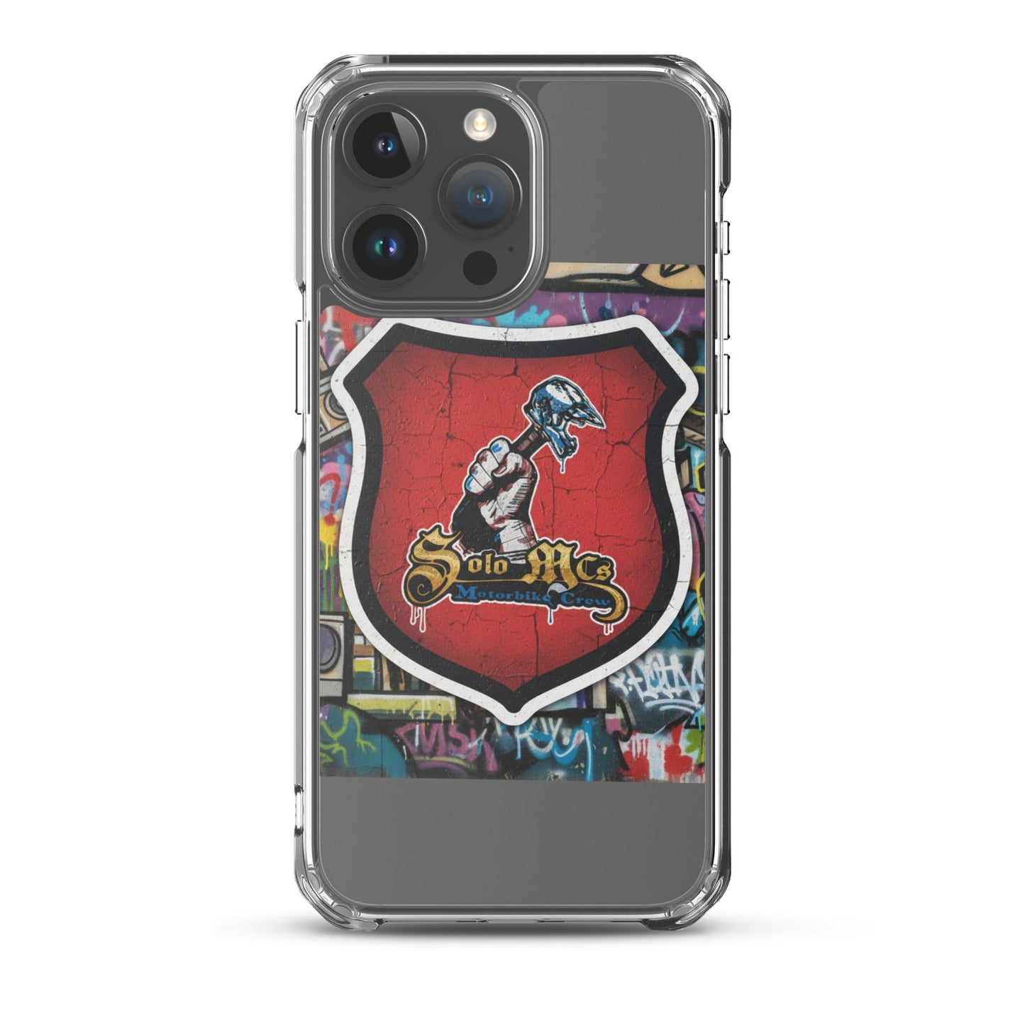Clear Case for iPhone® - Solo MCs Hip - Hop Motorbike Crew